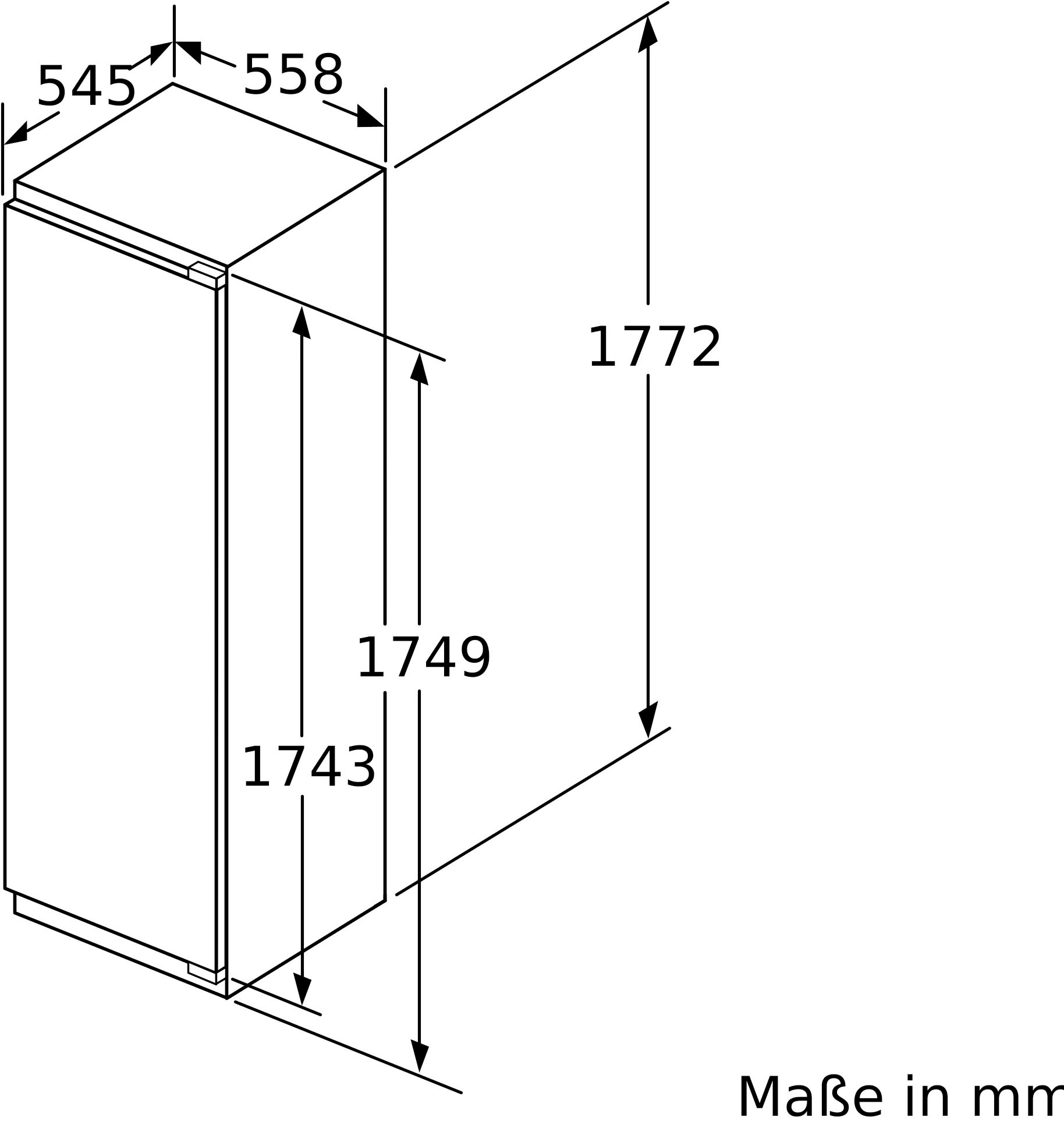 SIEMENS Einbaukühlschrank »KI81RADE0«, KI81RADE0, 177,2 cm hoch, 55,8 cm breit