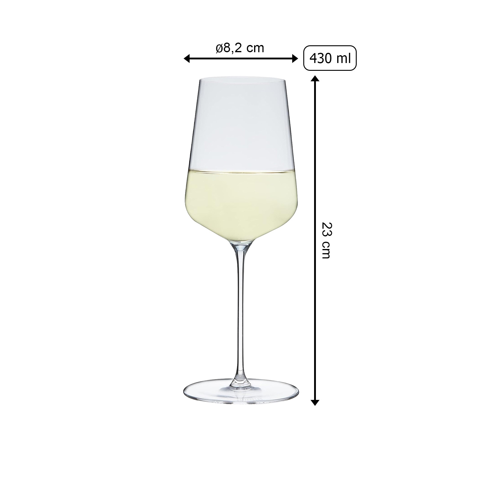 SPIEGELAU Champagnerglas »Weißweingläser + Poliertuch Definition 430 ml 2er Set transparent«