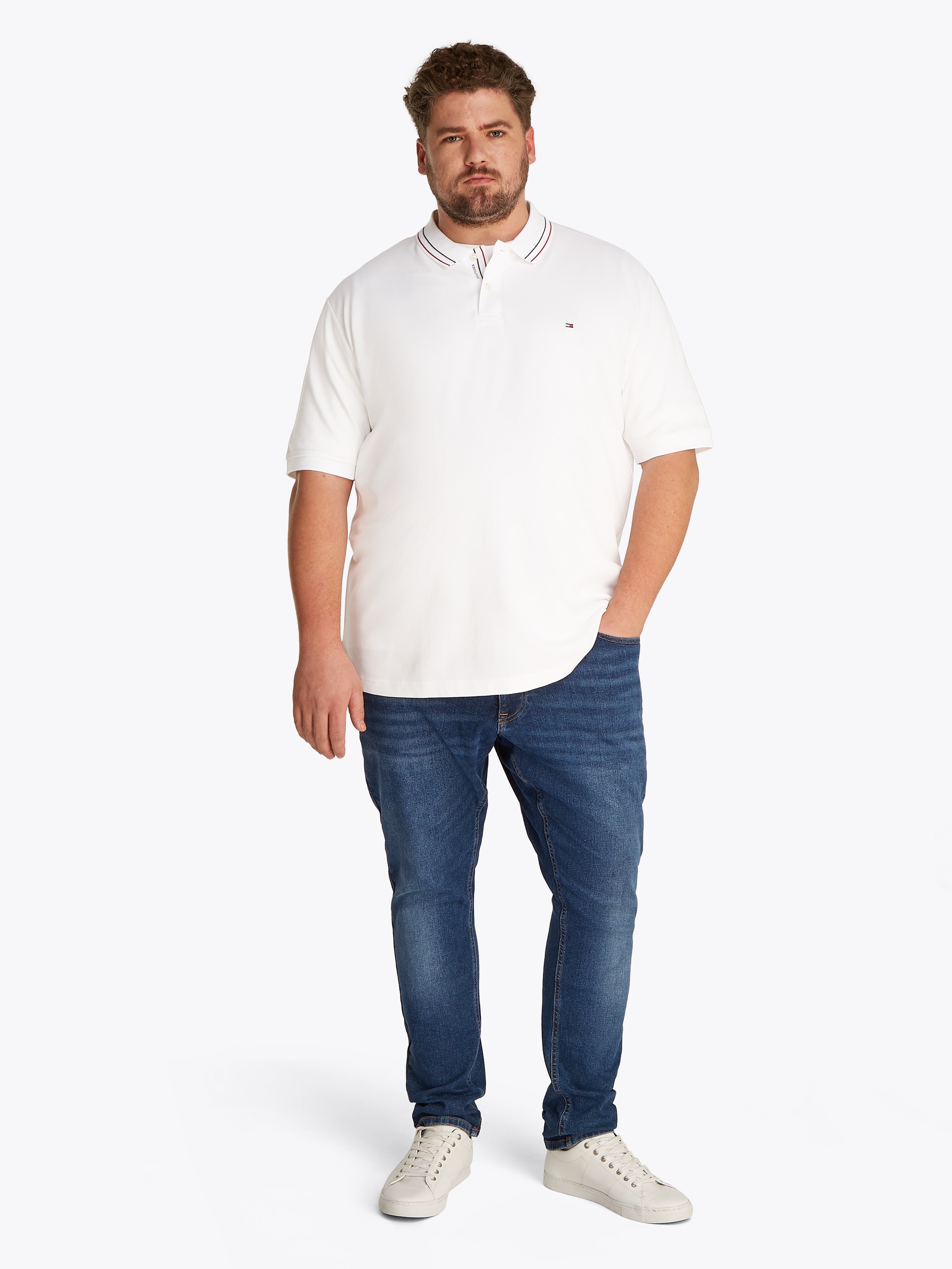 Tommy Hilfiger Big & Tall Poloshirt »BT-PLACKET INTEREST REG POLO-B«, Große Größen