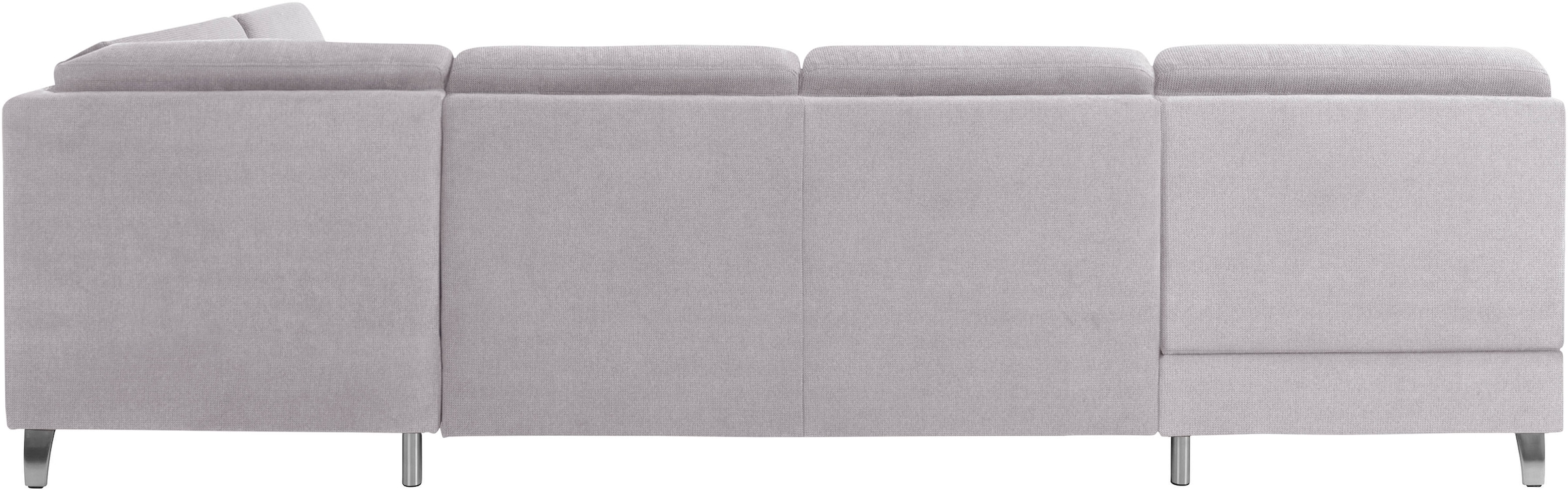 sit&more Wohnlandschaft »Clio U-Form«, wahlweise mit Bettfunktion und Bettkasten, inklusive Federkern