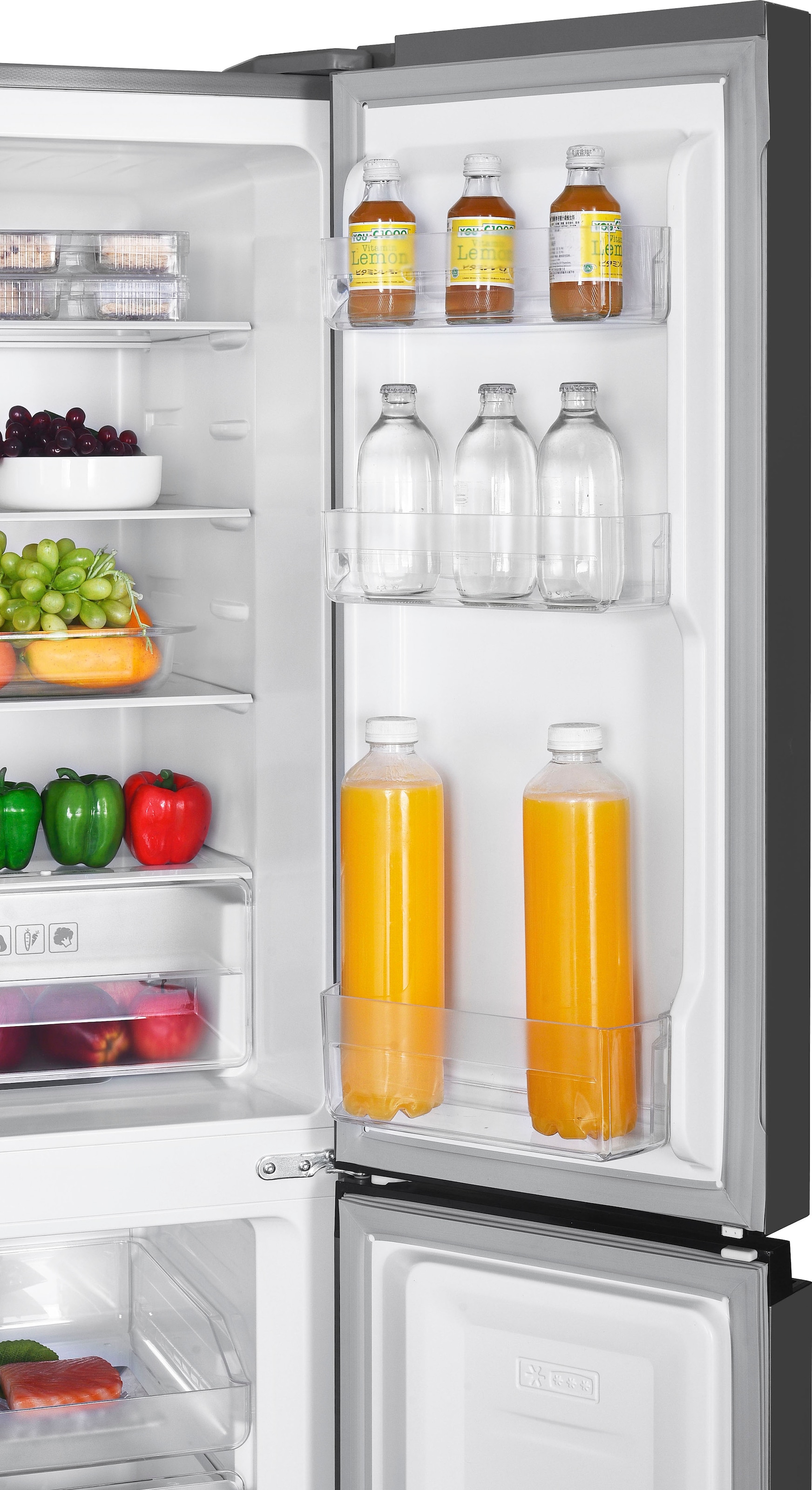 Hanseatic Multi Door »HCDC18080CI« 180 cm hoch 79 cm breit NoFrost, Display, Türalarm