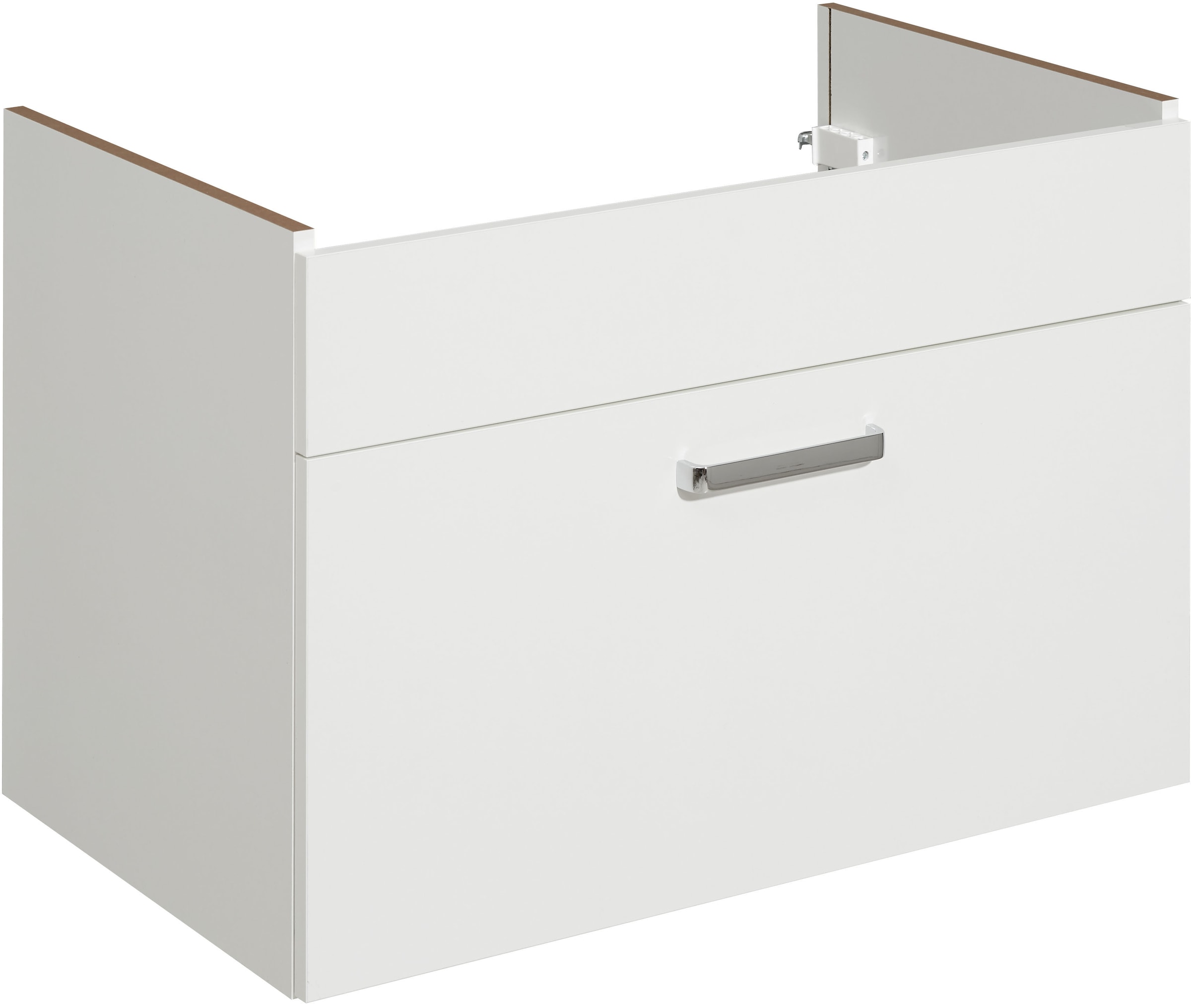 Saphir Badmöbel-Set »Quickset 312 5-teilig, Keramik-Waschtisch und LED-Spiegelschrank«, (Set, 5 St.), inkl. Türdämpfer, Hochschrank, 2 Unterschränke, 6 Türen, 3 Schubladen