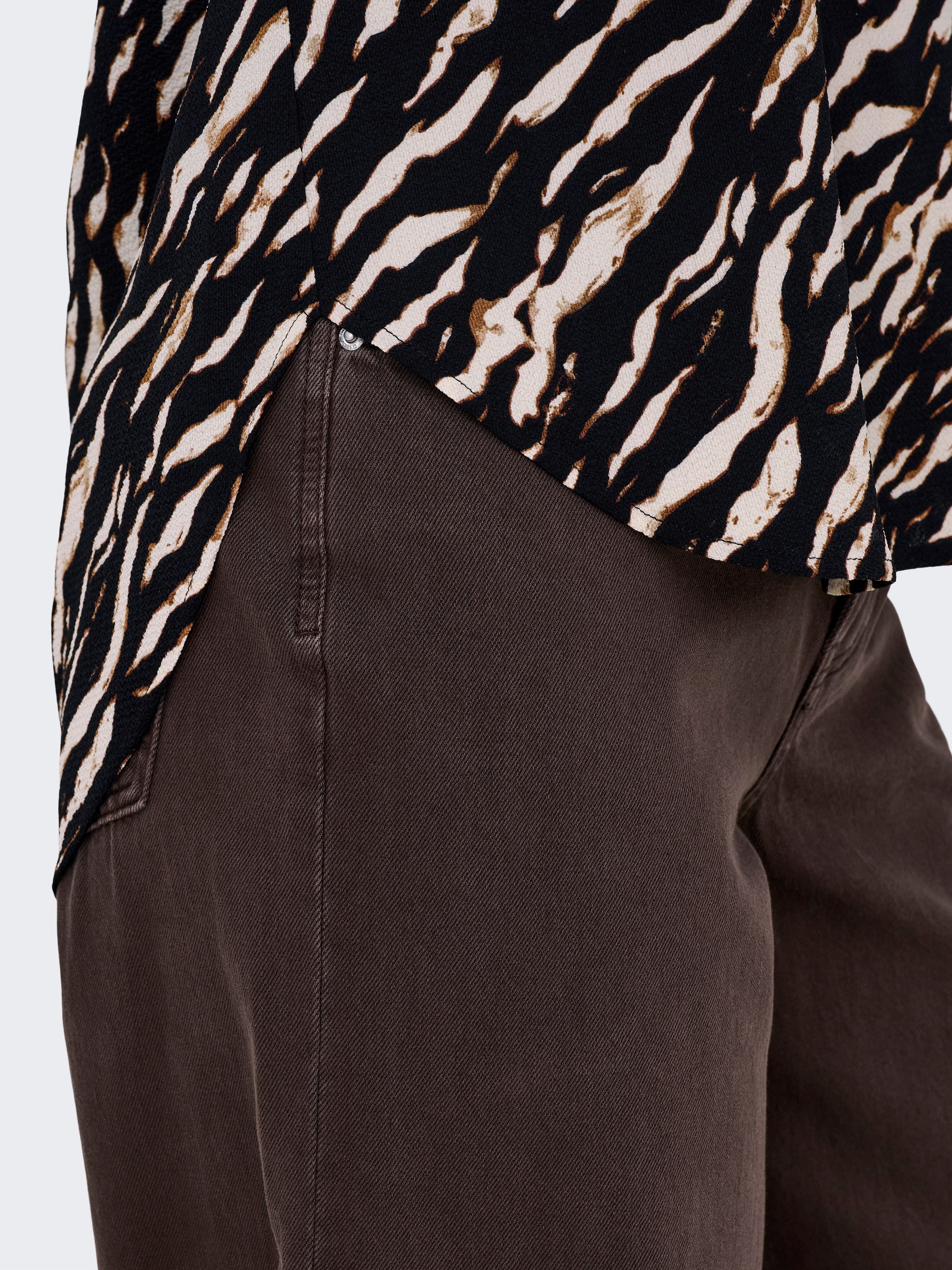 ONLY Shirtbluse »ONLVIC S/S AOP TOP NOOS PTM« mit Allover Druck