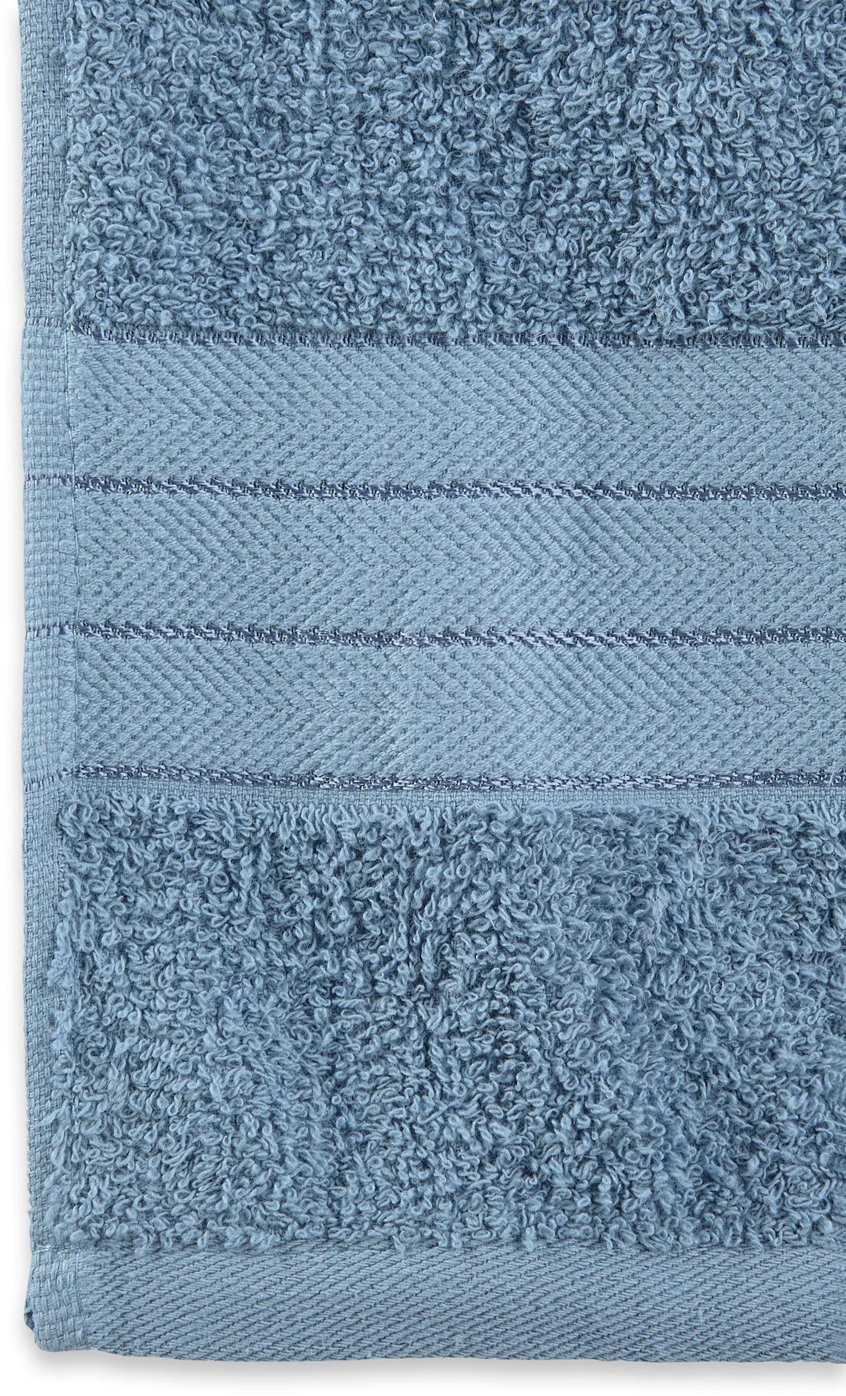 good morning Handtuch Set »Uni«, (Set, 8 St., 2 Stück 70x140 cm-2 Stück 50x100 cm-2 Stück 30x50 cm-2 Stück 16x21 cm), Baumwolle, Walkfrottee, Bordüre, 500 GSM, Einfarbig, ohne Aufhängung