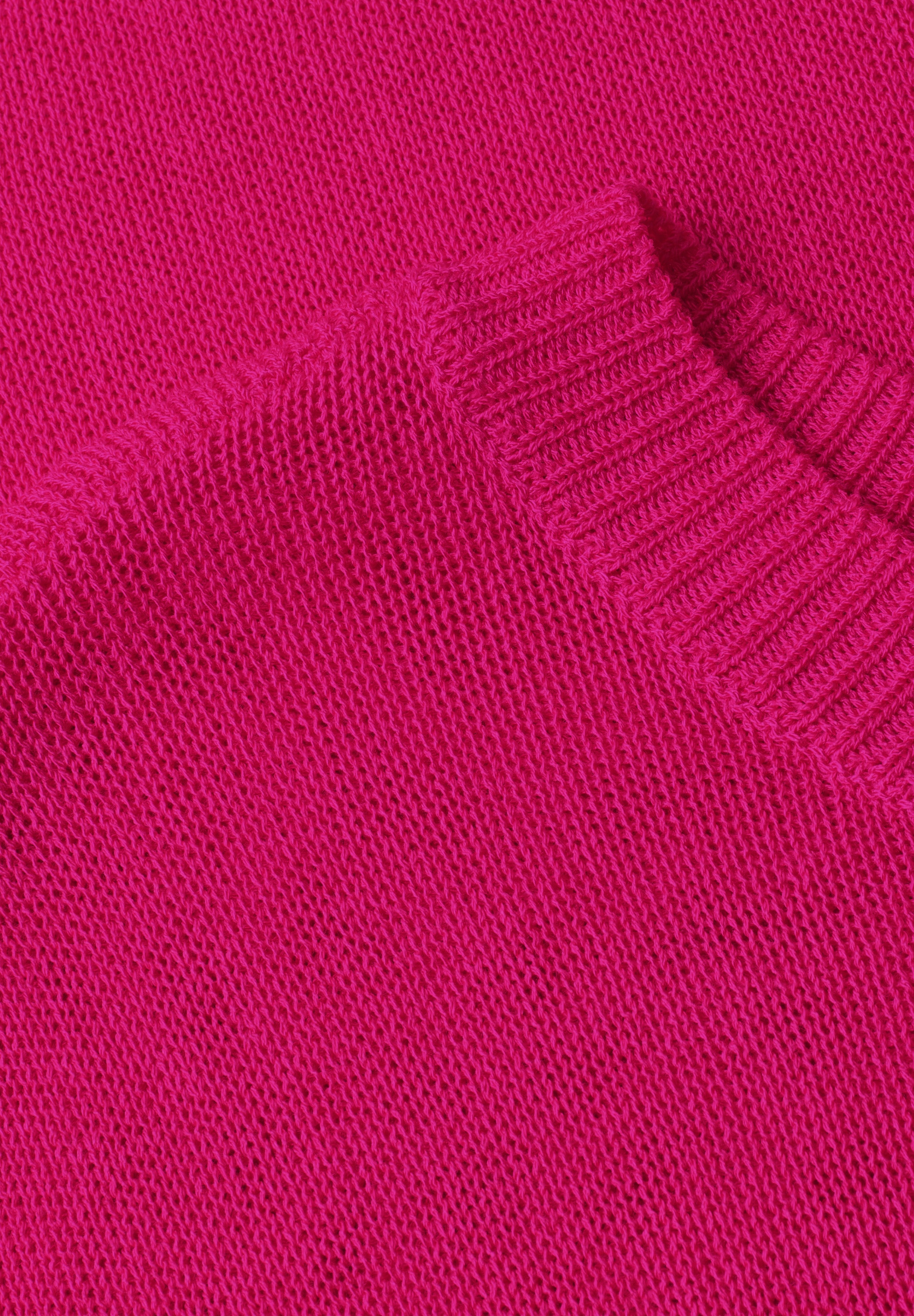 STREET ONE Kurzarmpullover mit U-Boot-Ausschnitt und aus reiner Viskose