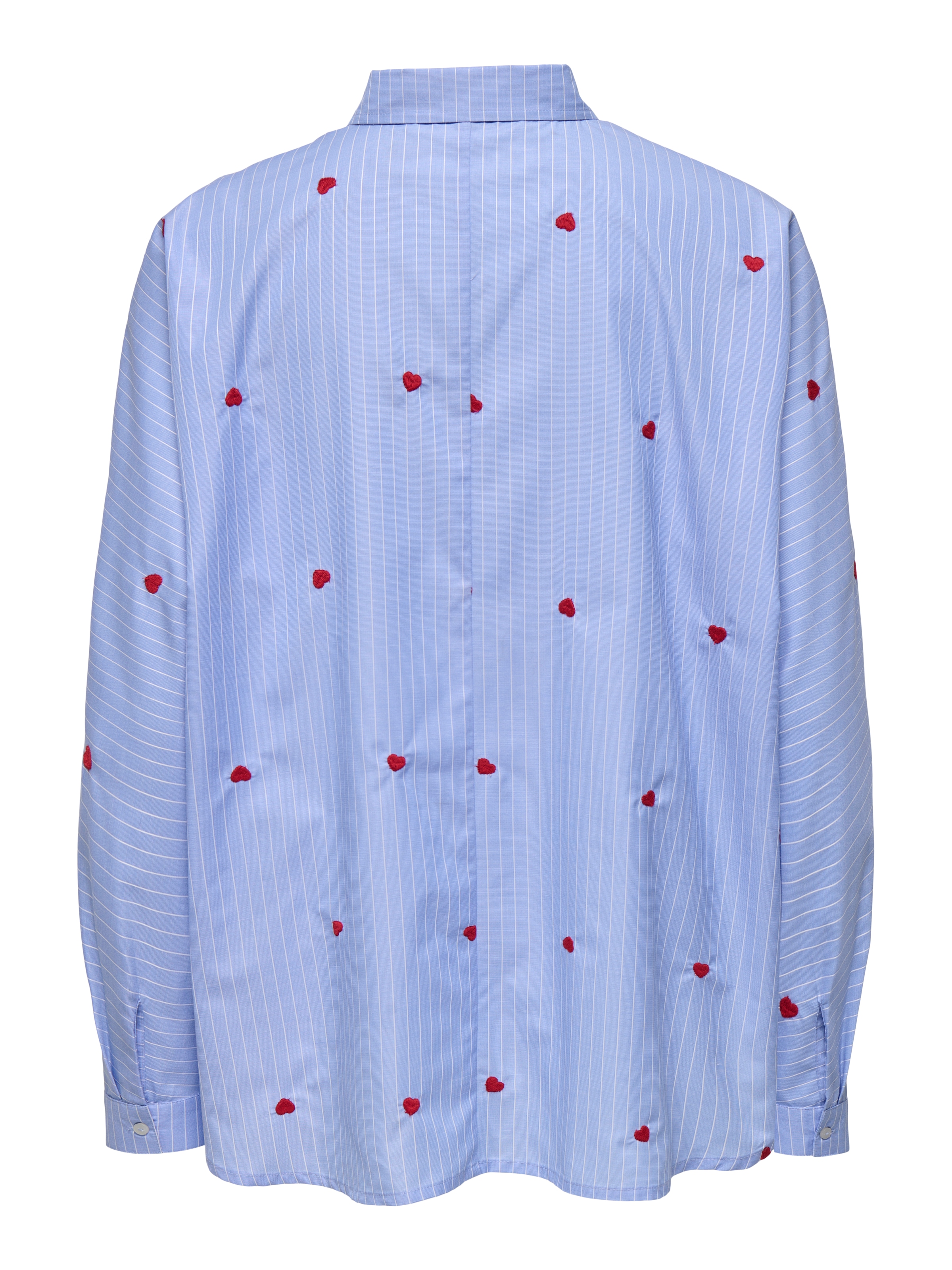 ONLY Hemdbluse »ONLNEW LINA GRACE LS STRIPE EMB SHIRT«