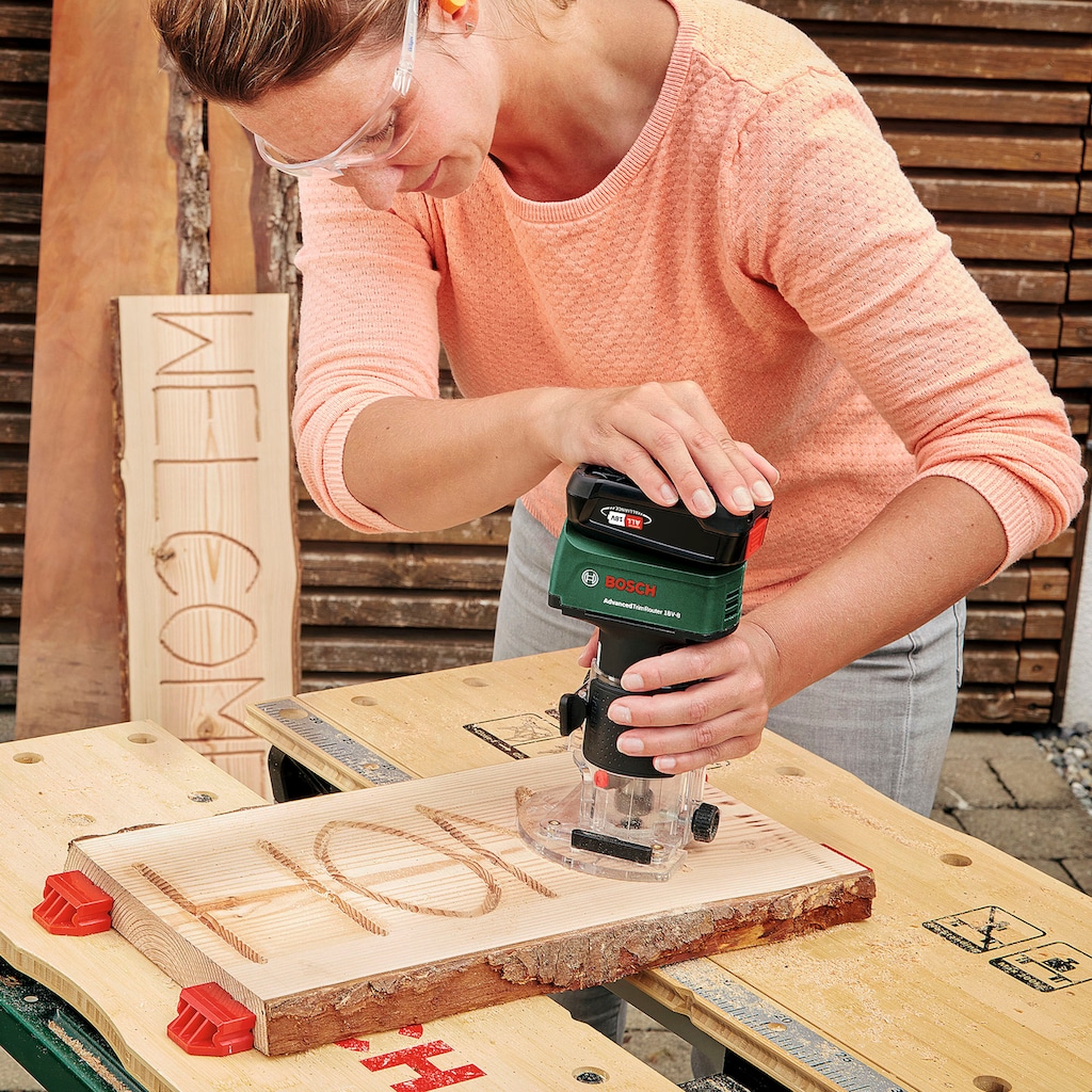 Bosch Home & Garden Akku-Fräse »AdvancedTrimRouter 18V-8 Solo Tool«