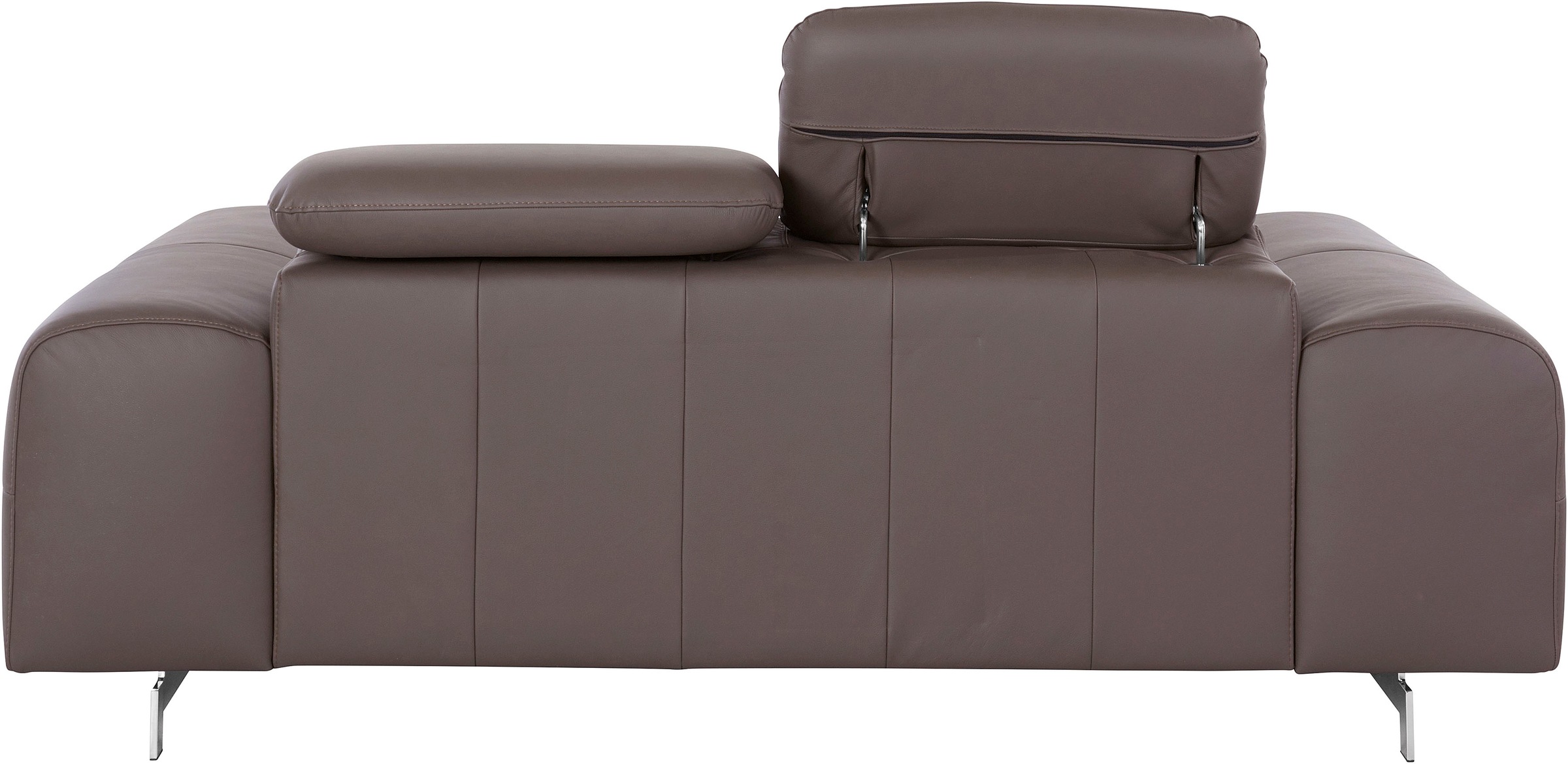 COTTA 2-Sitzer »Chef«, Big-Sofa mit Kopfteilverstellung, edle Metallkufen