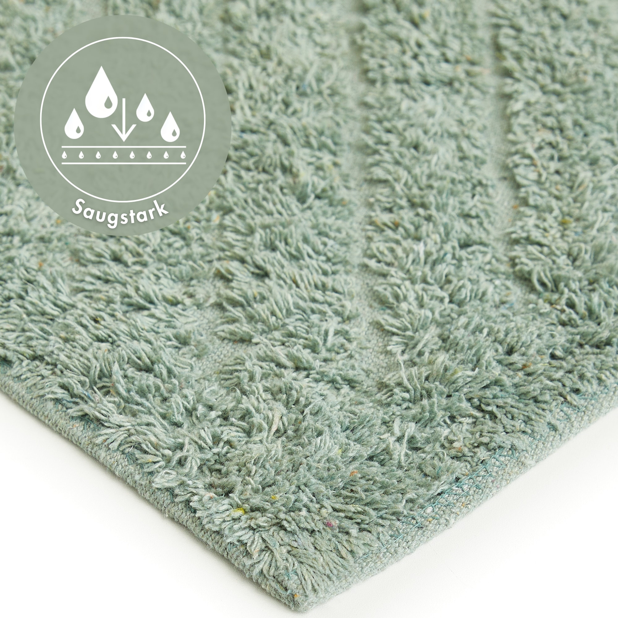 Andiamo Badematte »Havanna, 50x80 cm« Höhe 7,5 mm fußbodenheizungsgeeignet | schnell trocknend Badteppich, Uni Farben, Hoch-Tief Effekt, verschiedene Designs