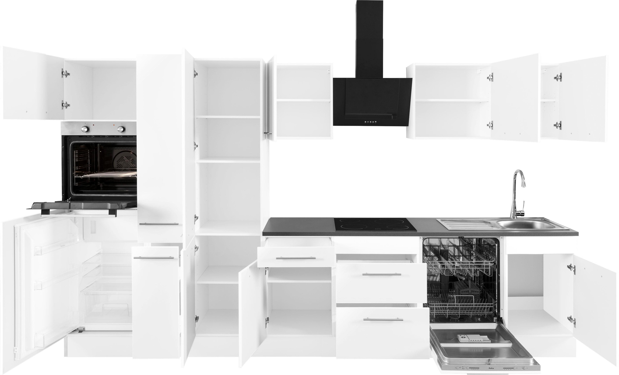 wiho kaufen höhenverstellbare Küchen Breite Küchenzeile cm, »Ela«, Soft-Close-Funktion, auf 360 Rechnung Füße