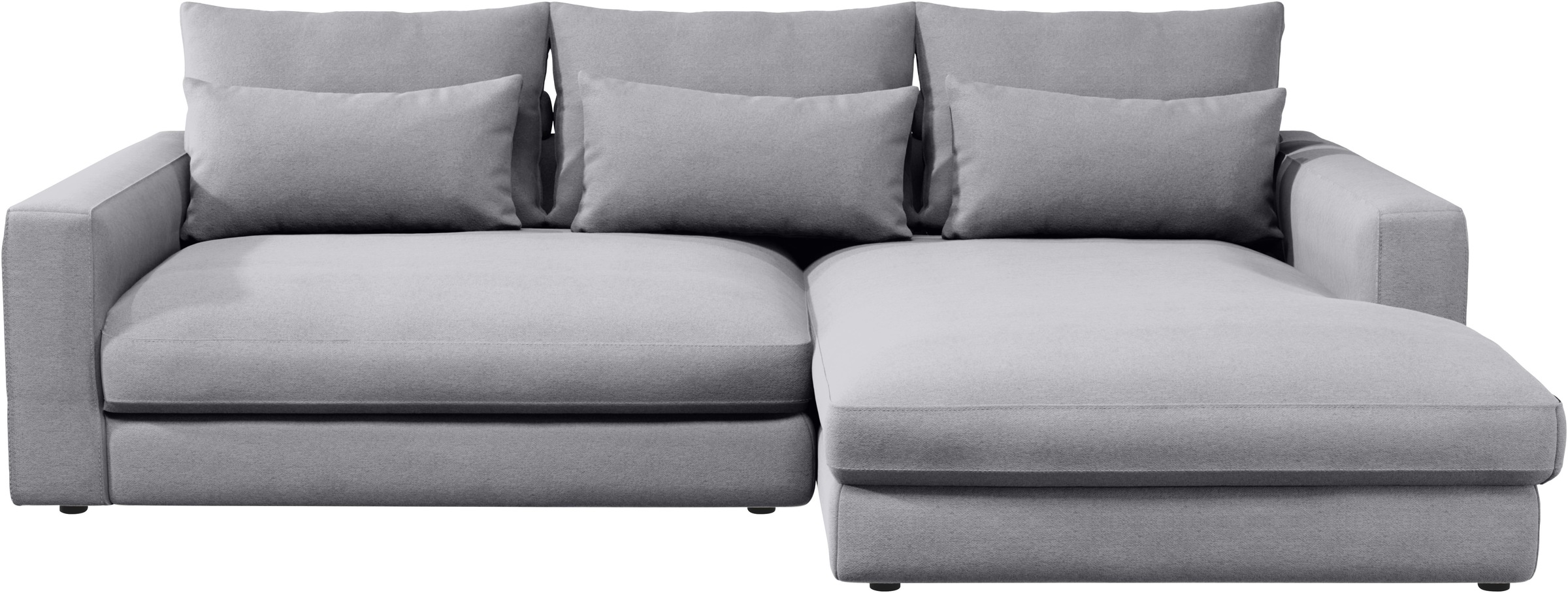 Home affaire Ecksofa »Darwin, viele Kissen, extra tiefe Sitzfläche, 271/89/171 (B(H/T)«, gemütlich und weich, L-Form, mit extra softem Sitzkomfort, Cord