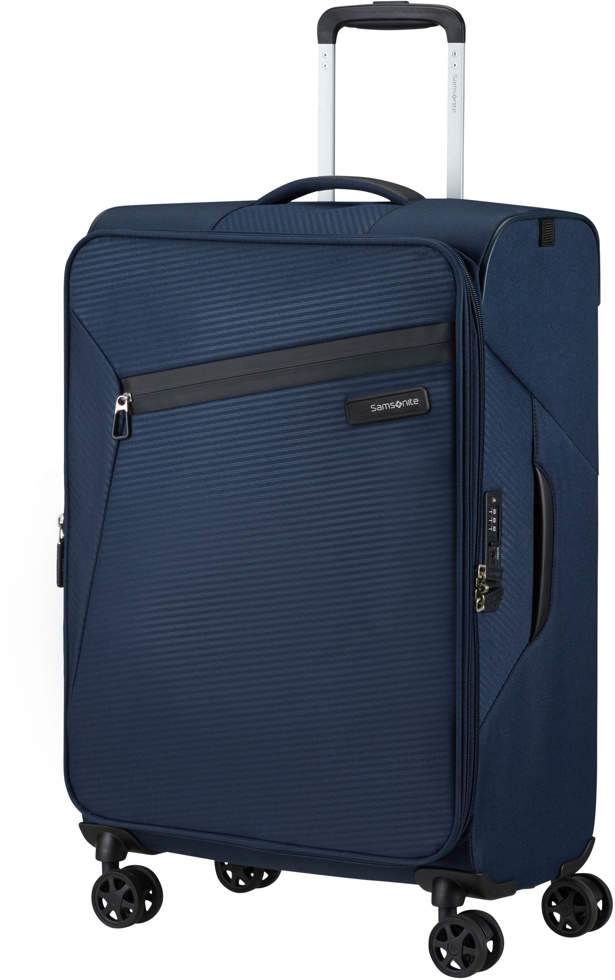Samsonite Weichgepäck-Trolley »LITEBEAM, verschiedene Größen und Farben«, 4 Rollen, Reisekoffer Aufgabegepäck Trolley Volumenerweiterung bei M/L