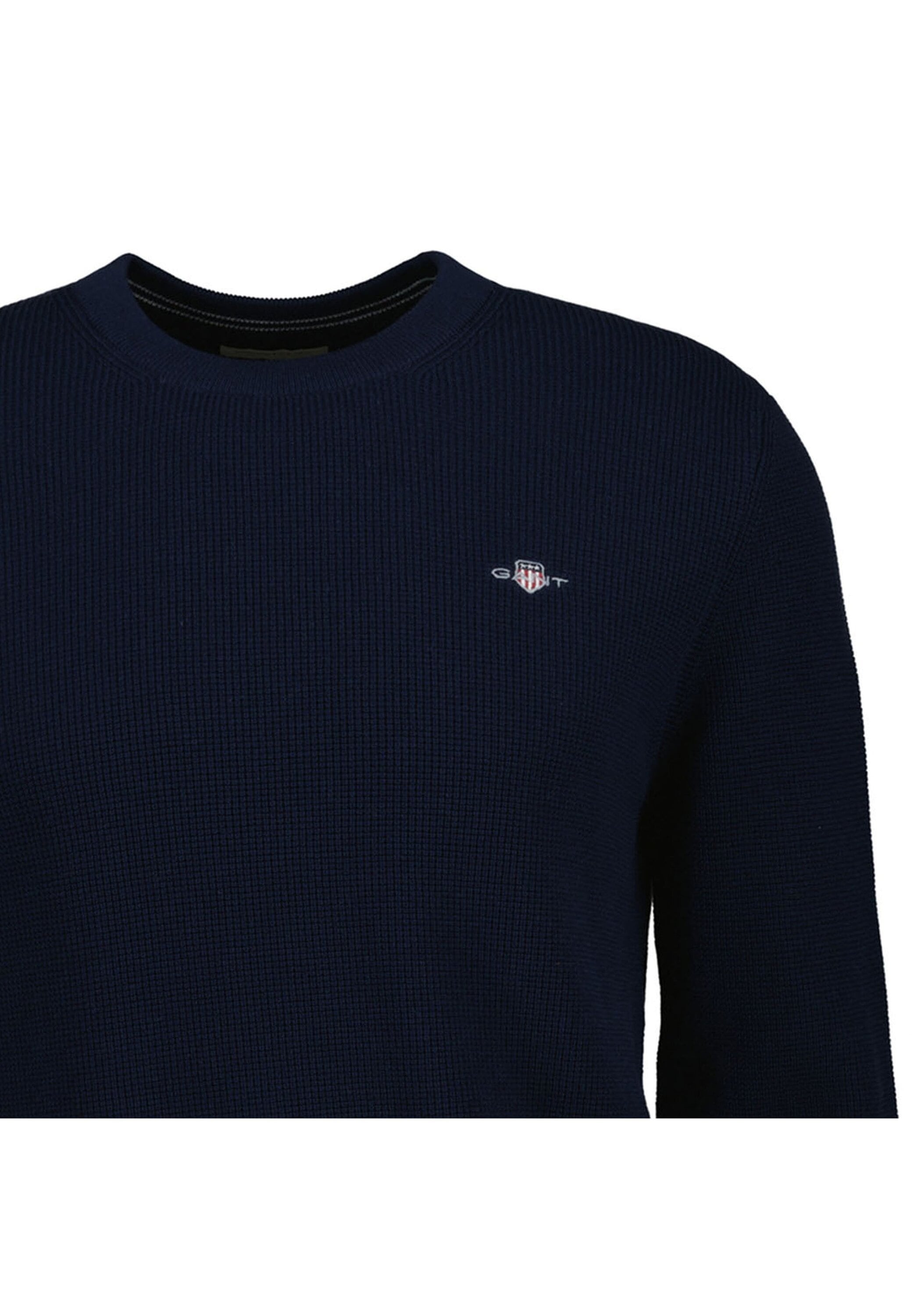 Gant Sweater »Strickpullover MICRO TEXTURED COTTON C-NECK 1er Pack«, 1 tlg.
