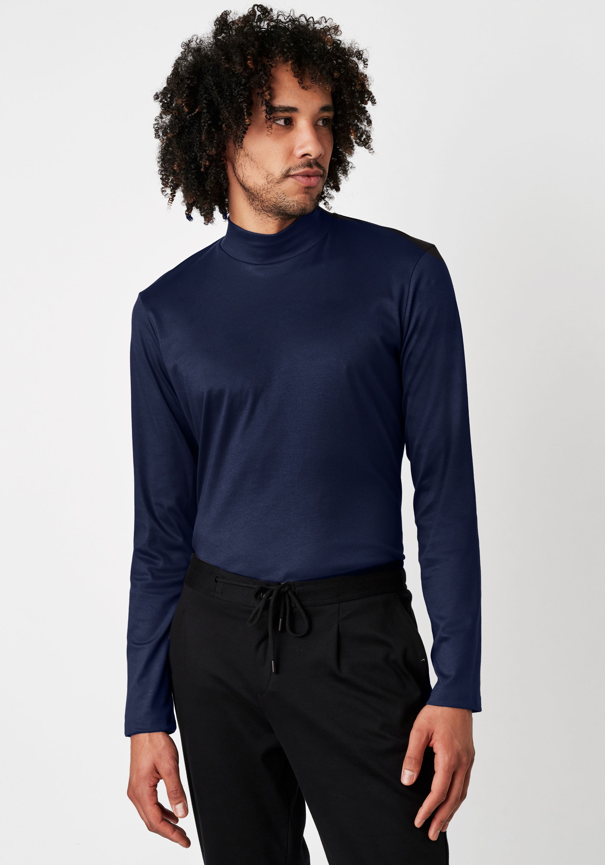 DESOTO Rollkragenshirt »Jersey Rollkragenshirt langarm« Stretch-Qualität