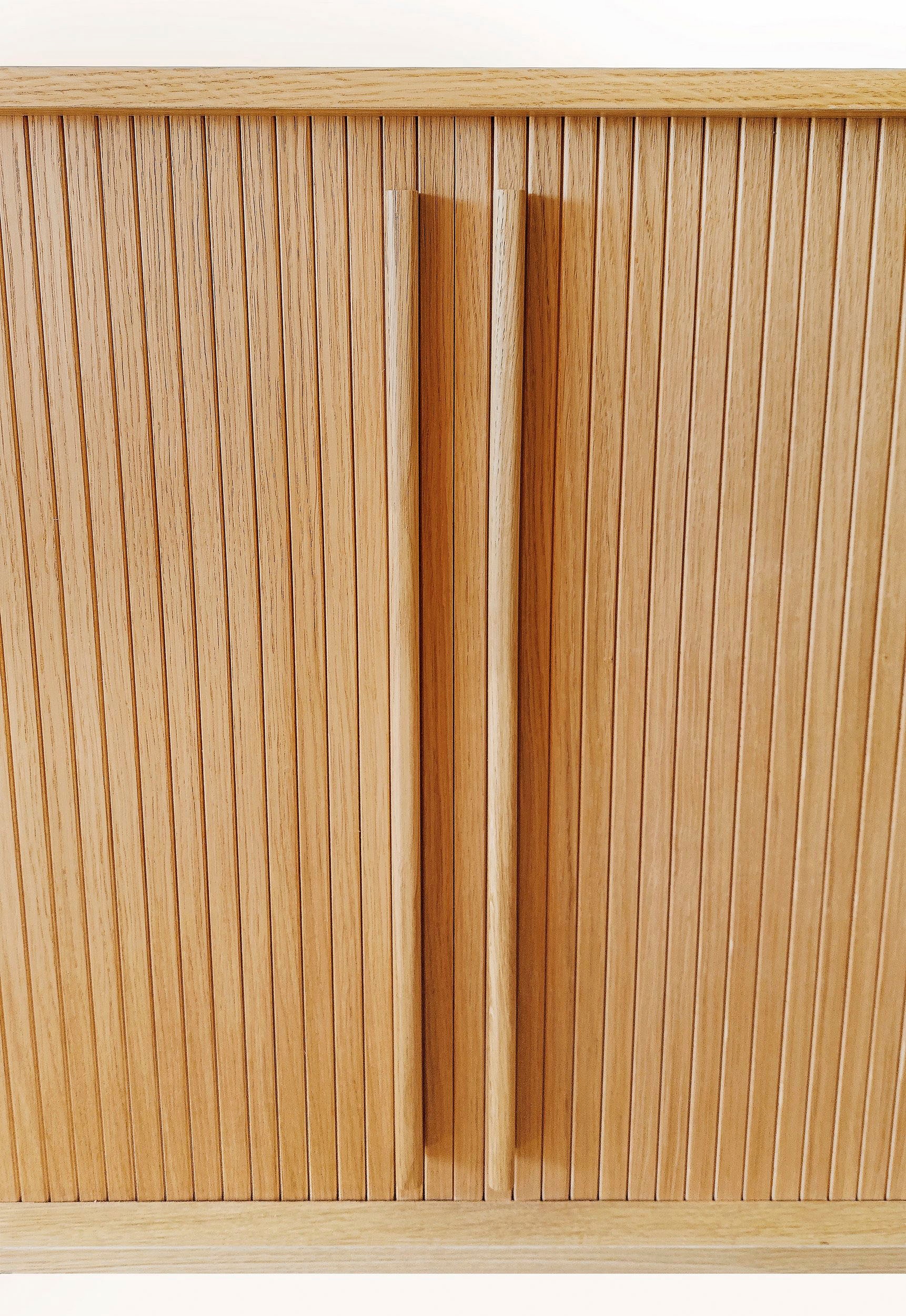Woodman Highboard »Rove«, Stauraumschrank besonderes Design, Breite 83 cm, mit Eichenholzfurnier