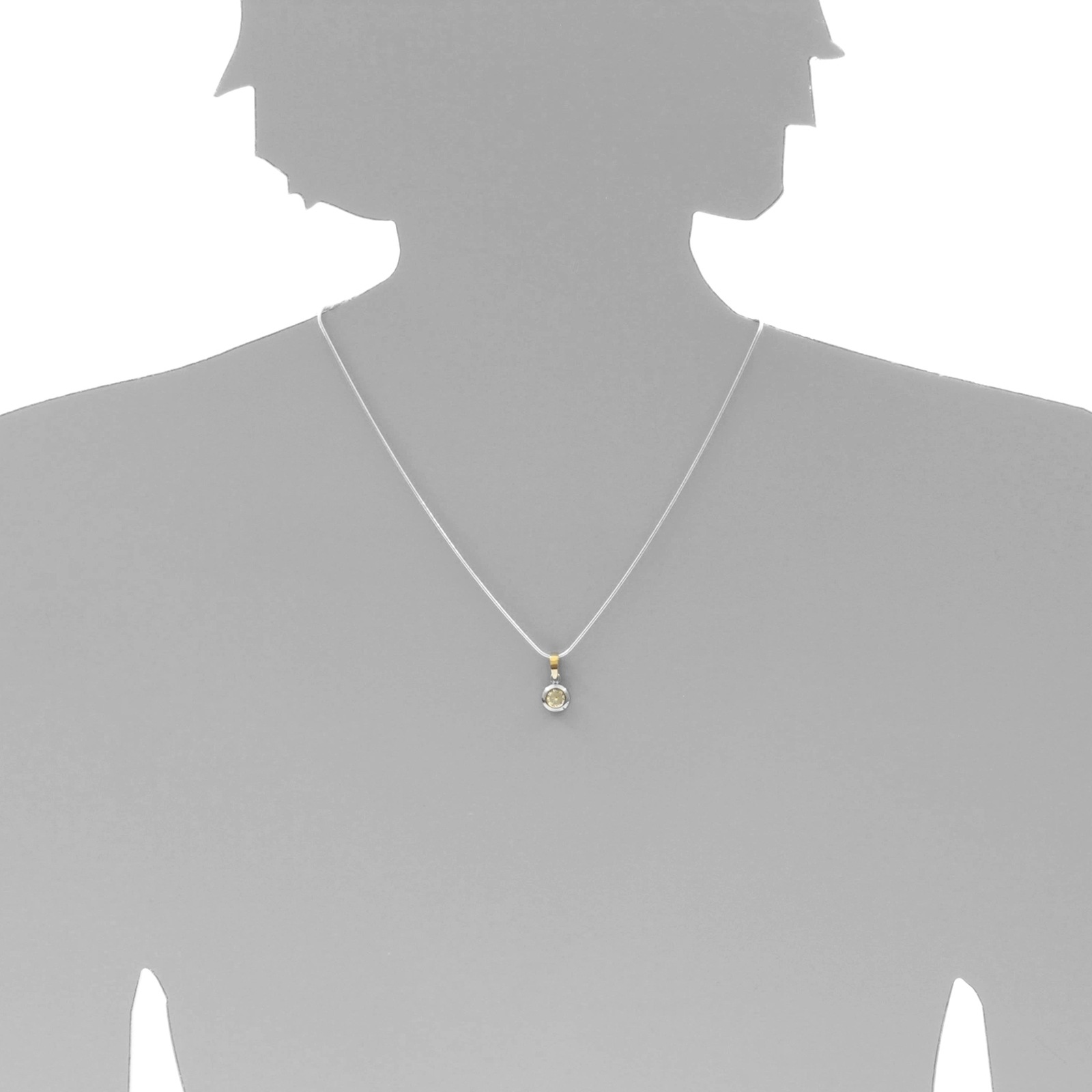 OSTSEE-SCHMUCK Kettenanhänger »- Sunny Exklusiv - Silber 925/000 & Gold 585/000 - Zirkonia«
