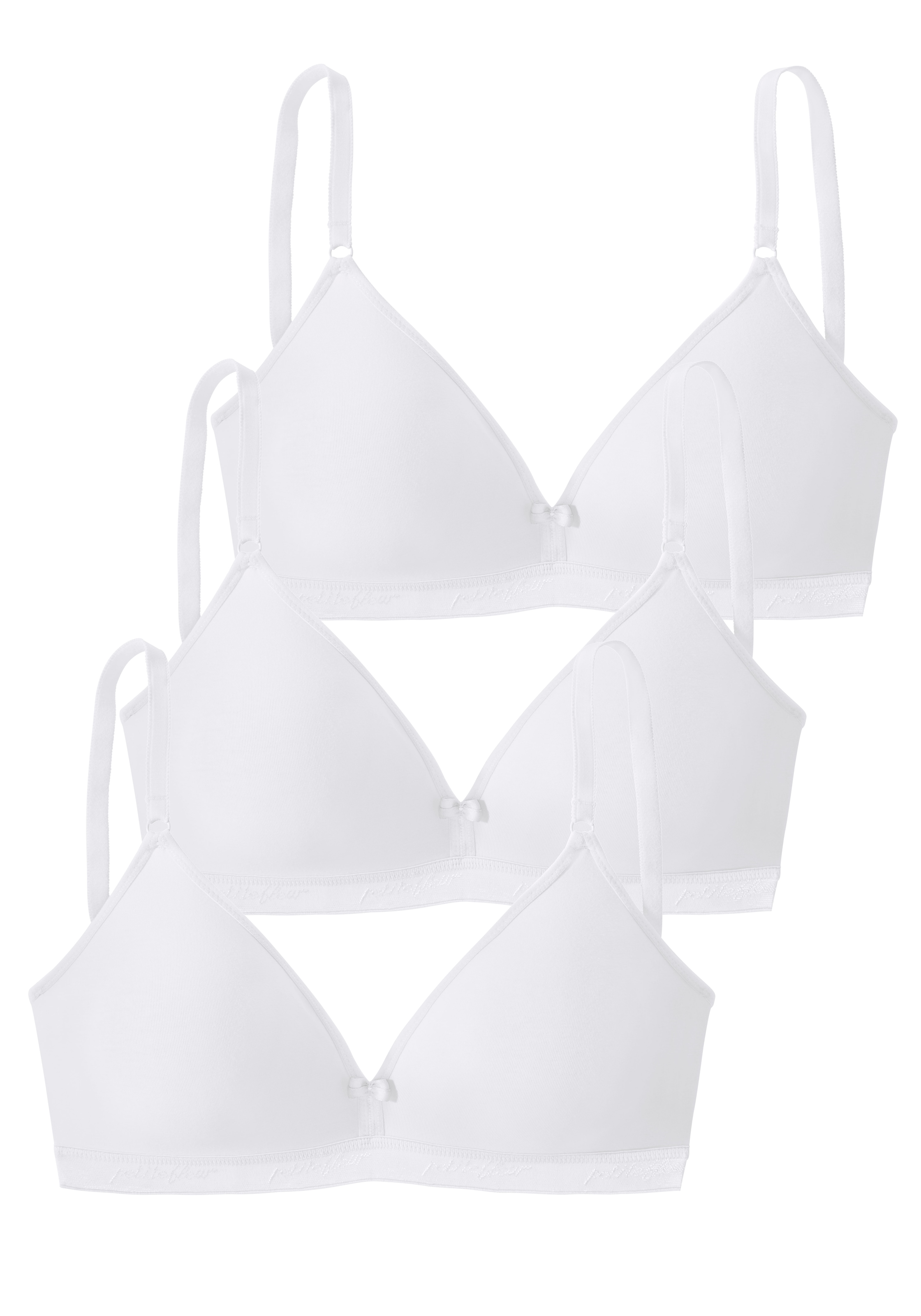 petite fleur Soft-BH, ohne Bügel, in Triangel-Schnittform, im günstigen 3er Pack