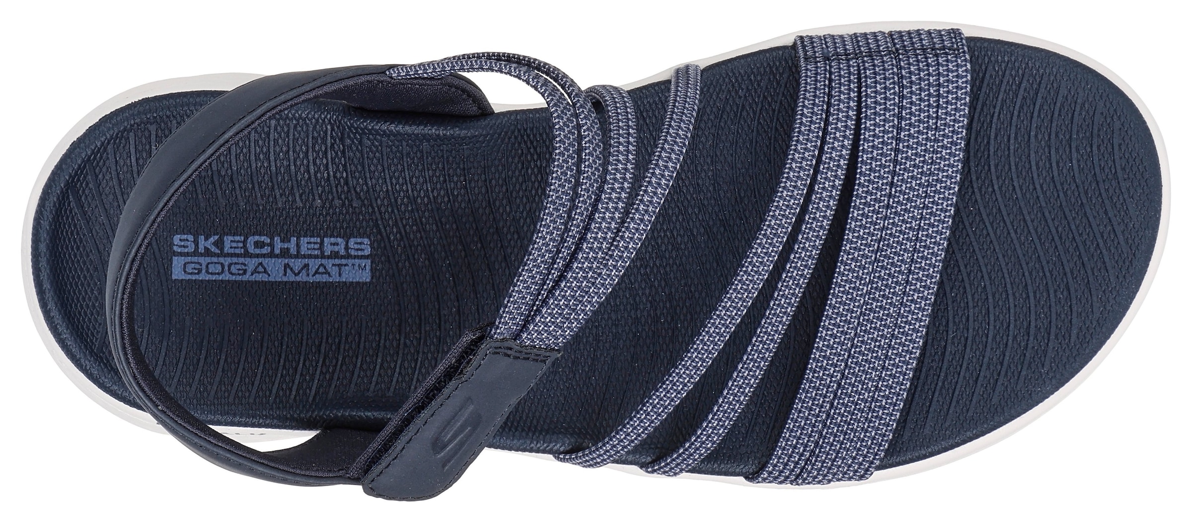 Skechers Sandale »GO WALK FLEX SANDAL«, Schlupfschuh, Sommerschuh, Plateausandale mit Goga Mat Fußbett