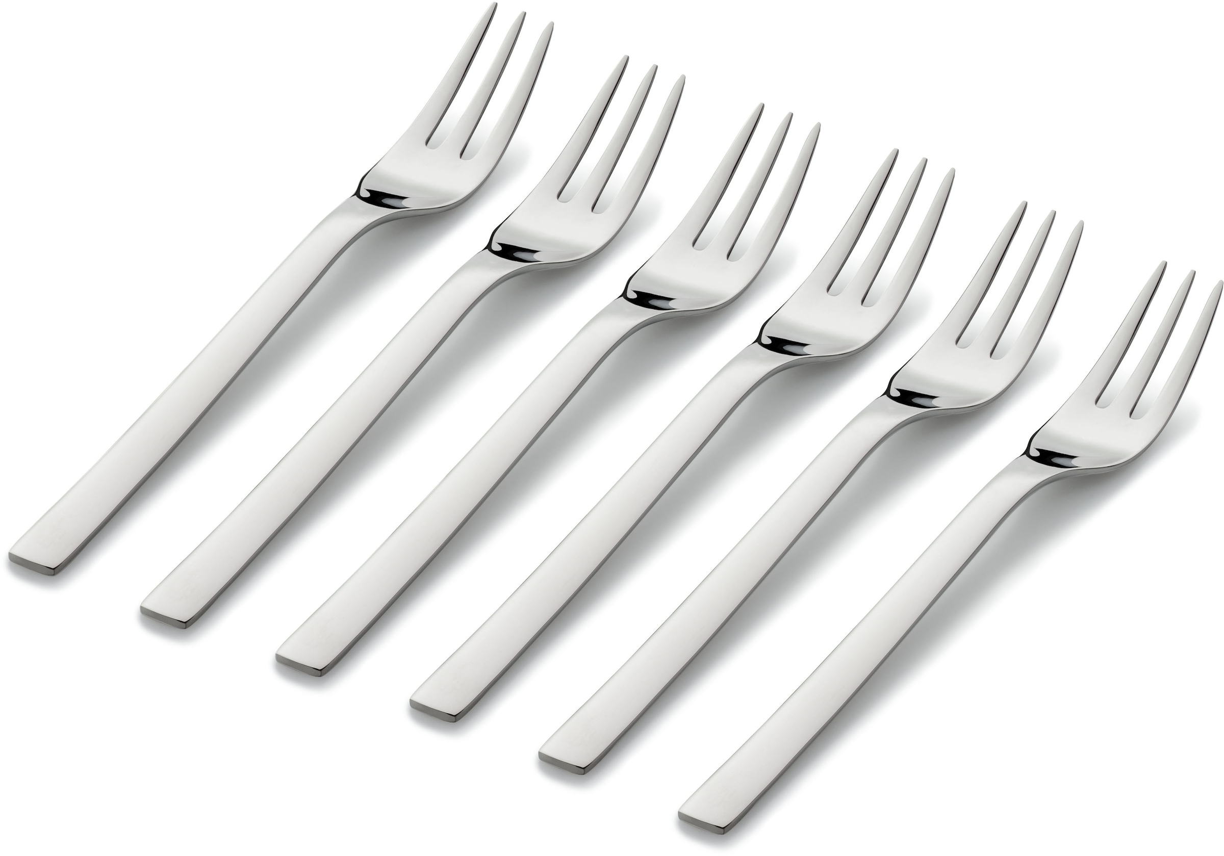 WMF Kuchengabel »Nuova« 6-tlg., 16 cm, Cromargan Edelstahl rostfrei 18/10, Geschenkverpackung