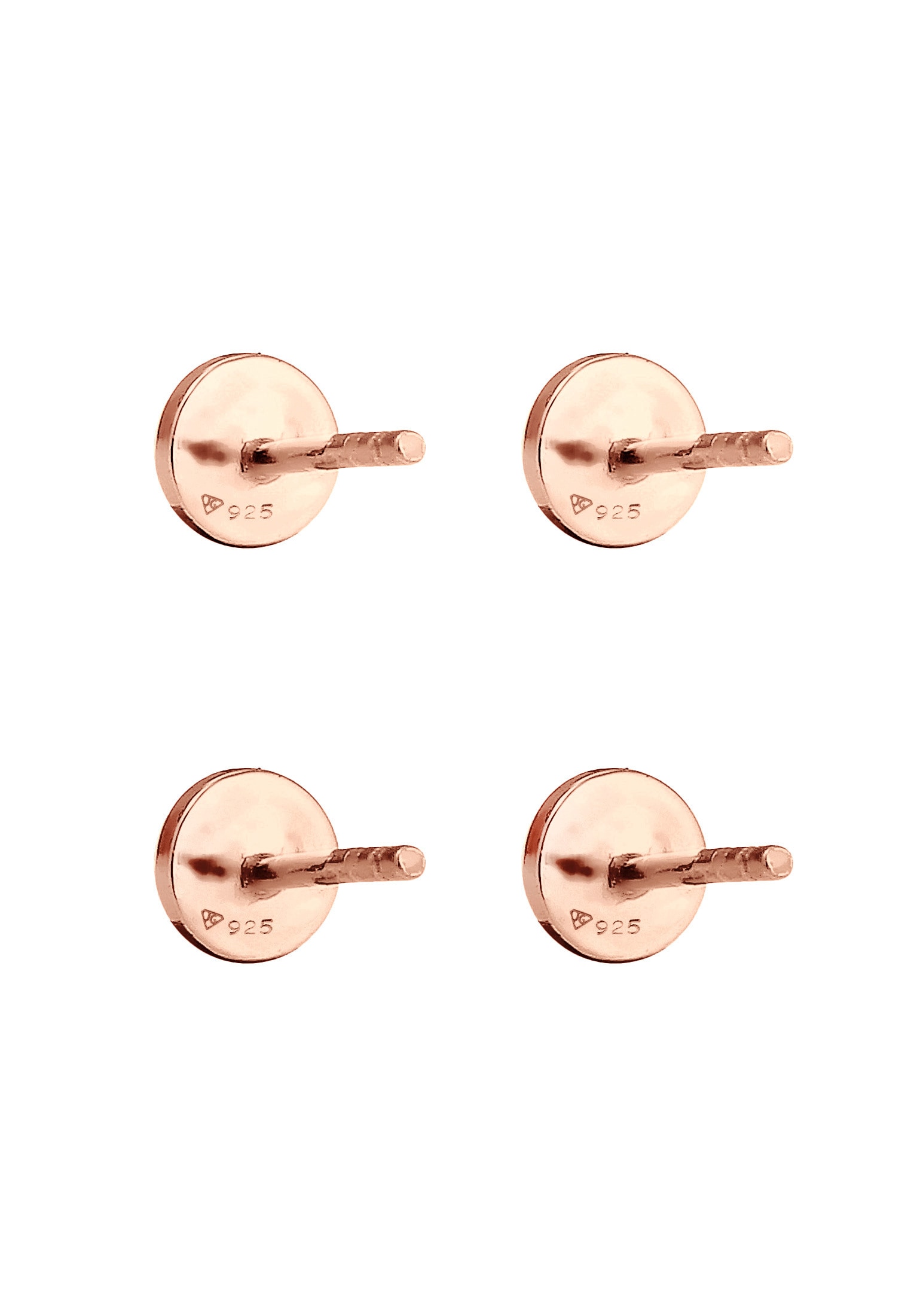 Elli Ohrstecker-Set »Ohrringe Set Geo Ohrstecker Gehämmert 925 Silber«