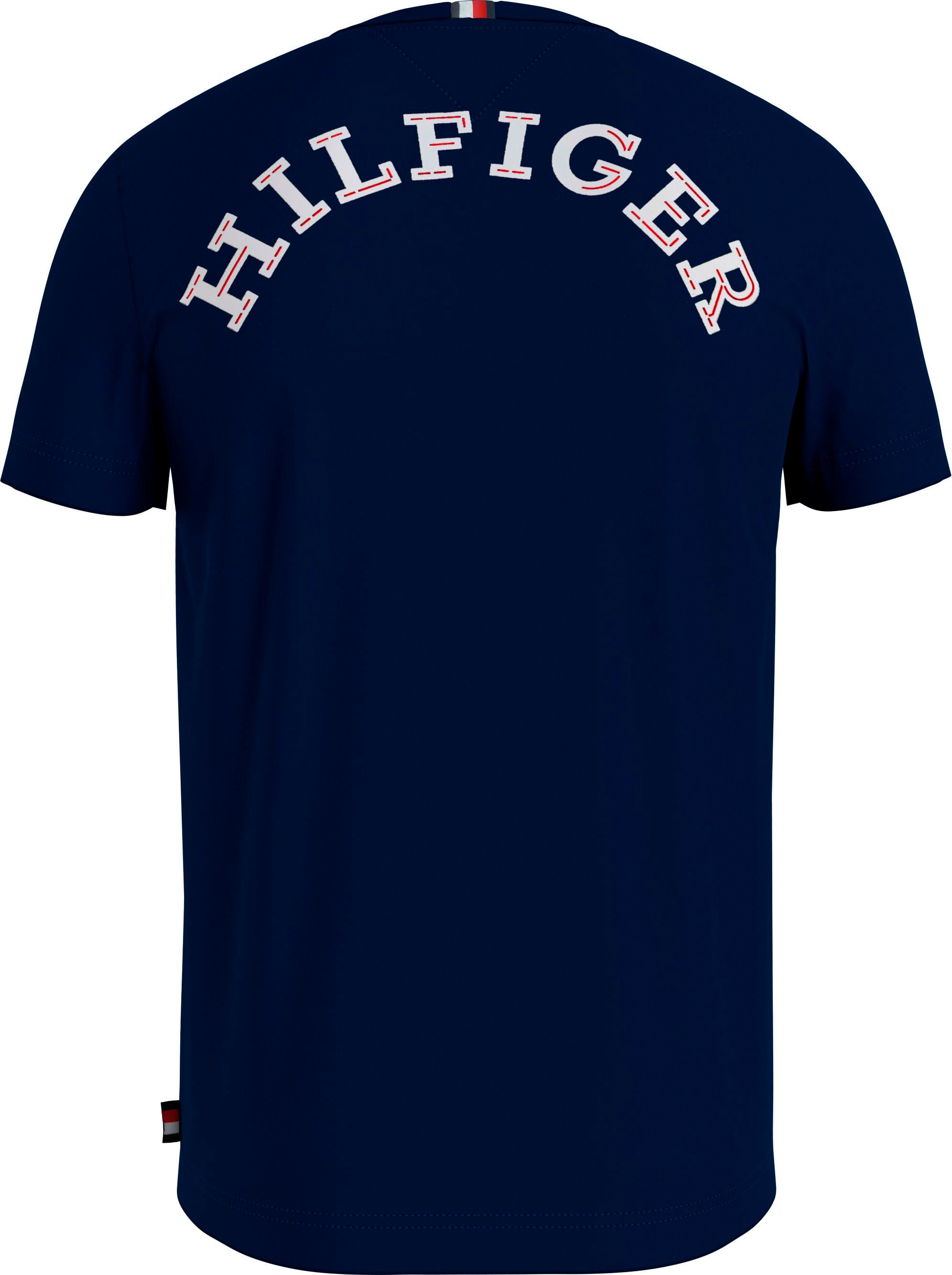 Tommy Hilfiger Kurzarmshirt »MONOTYPE BACK PRINT«, mit großem Hilfiger Print auf dem Rücken