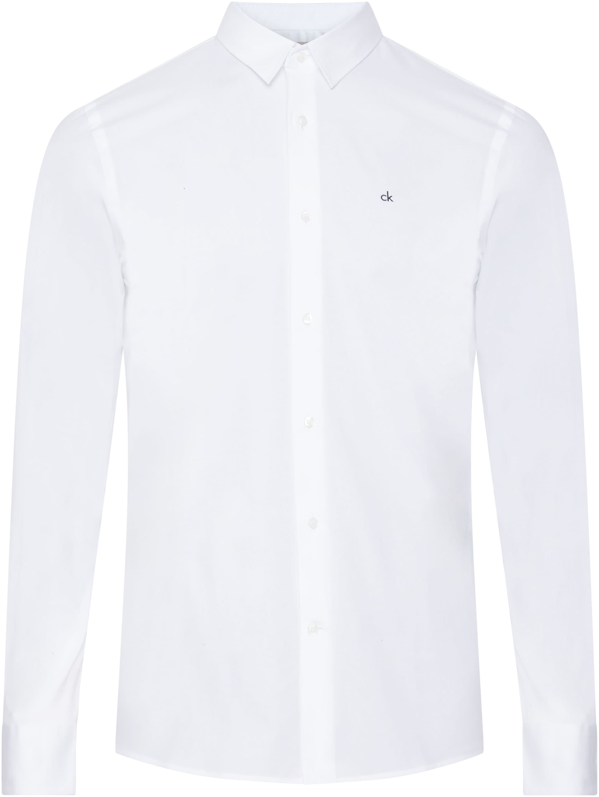 Calvin Klein Businesshemd »STRETCH POPLIN SLIM SHIRT«, mit Calvin Klein Logo auf der Brust