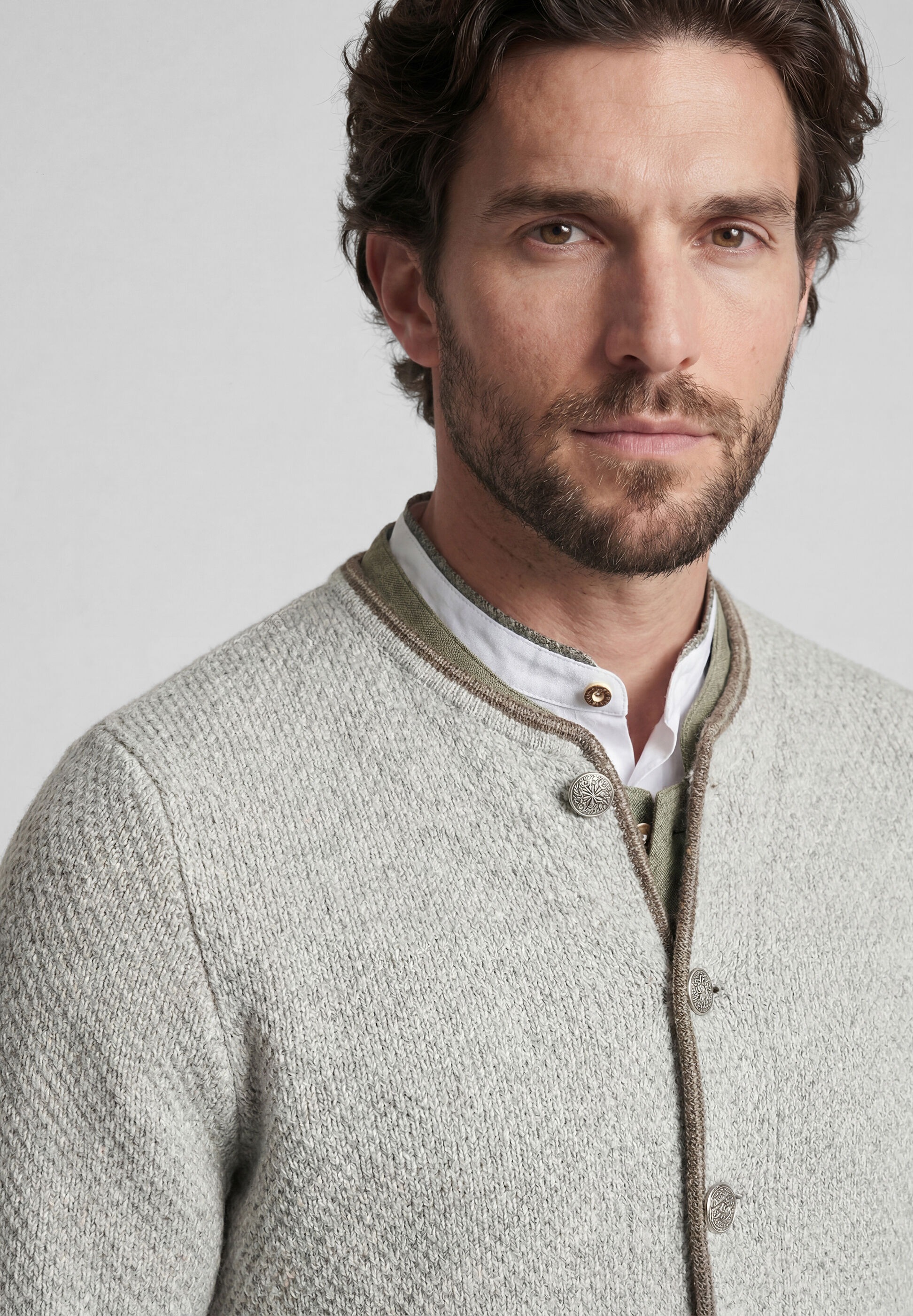 Spieth & Wensky Trachtenstrickjacke »Spieth & Wensky Strickjacke Klemens« mit Stehkragen