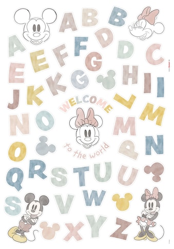Komar Wandtattoo »Mickey Alphabet«, (56 St.), 50 x 70 cm kaufen