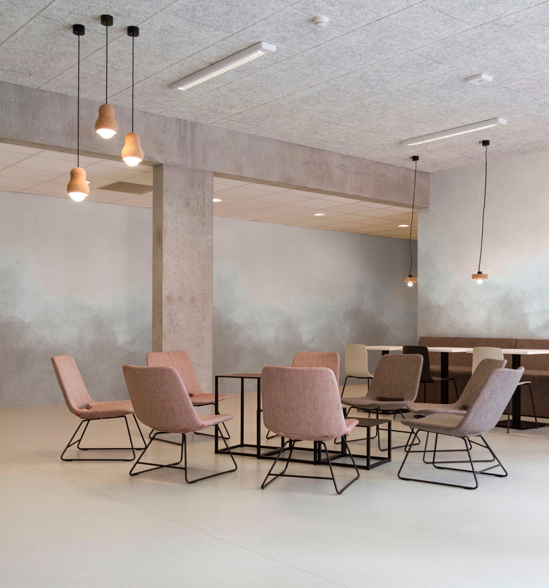 Komar Vliestapete »Digitaldruck Vlies - Foggy Filament - Größe 300 x 250 cm«, bedruckt, Wohnzimmer, Schlafzimmer