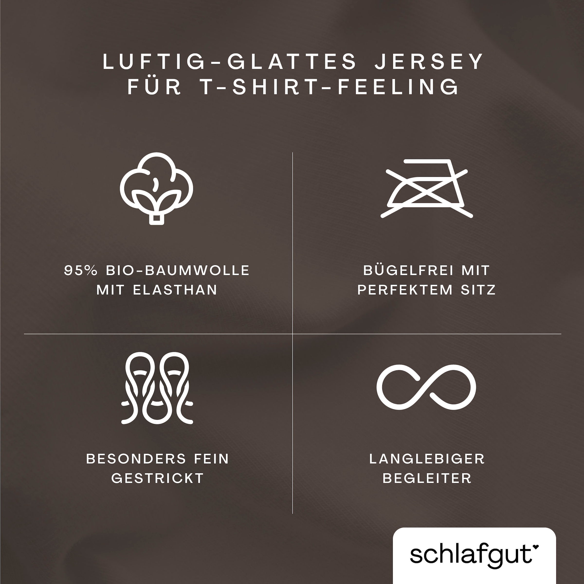 Schlafgut Kissenbezug »Knitted Jersey aus Bio-Baumwolle mit Elasthan, bügelfrei,«, (1 St.), besonders fein gestrickt, Kissenhülle mit farbigem Reißverschluss