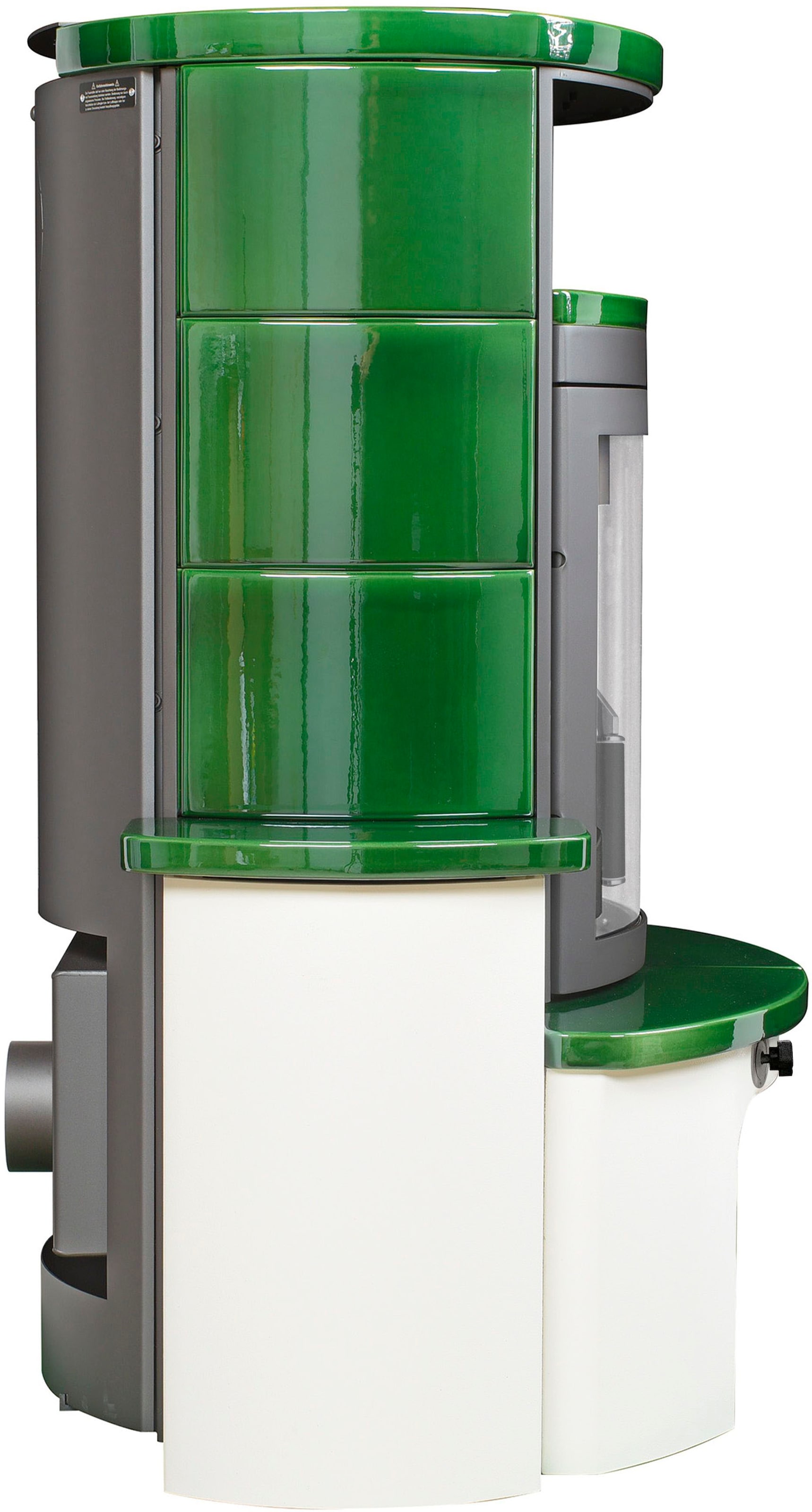 HARK Kaminofen »Avenso GT ECOplus 6 KW«, grün-glänzend, mit EcoPlus Filter