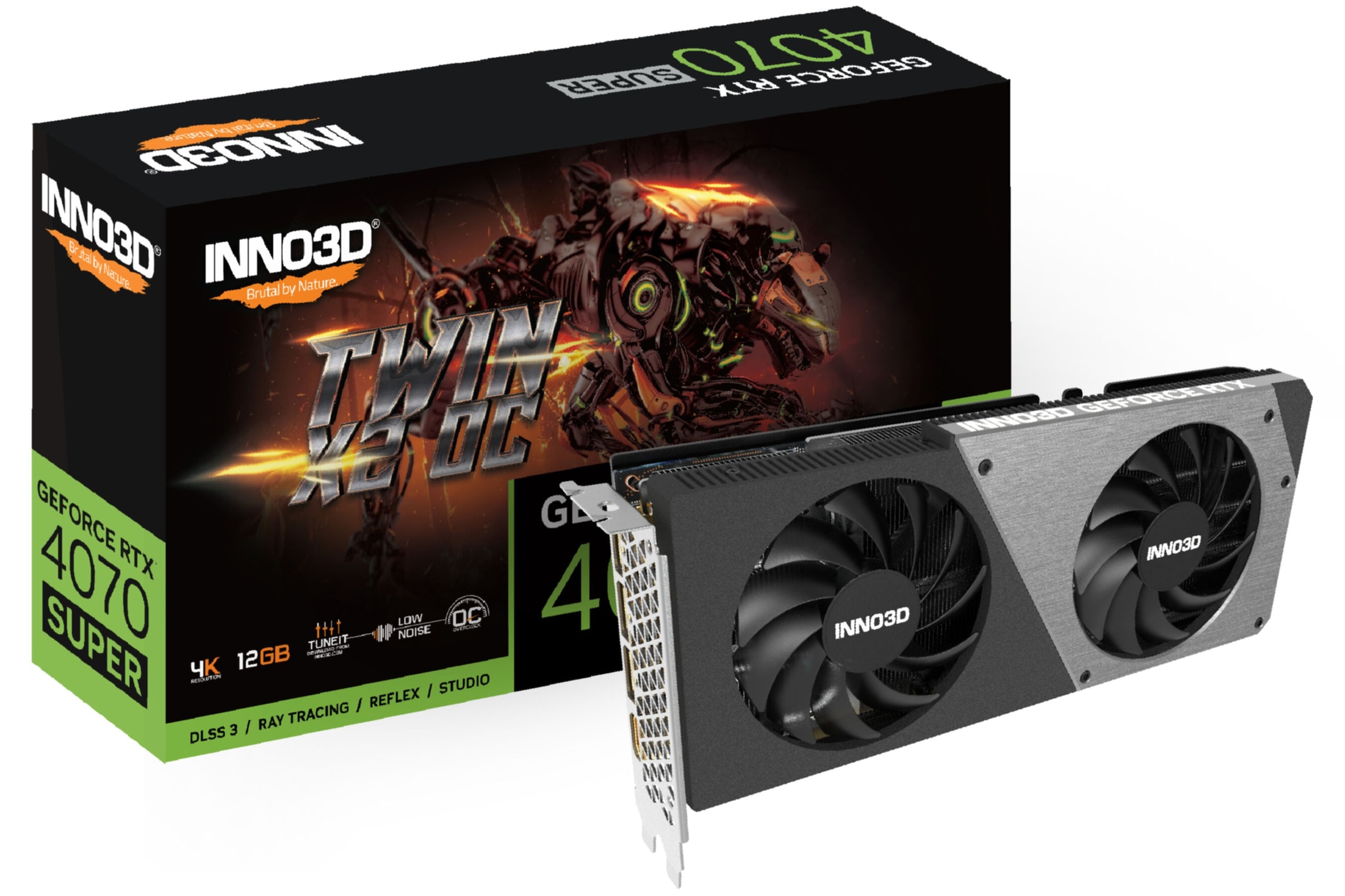 Grafikkarte »GEFORCE RTX 4070 SUPER TWIN X2 OC«