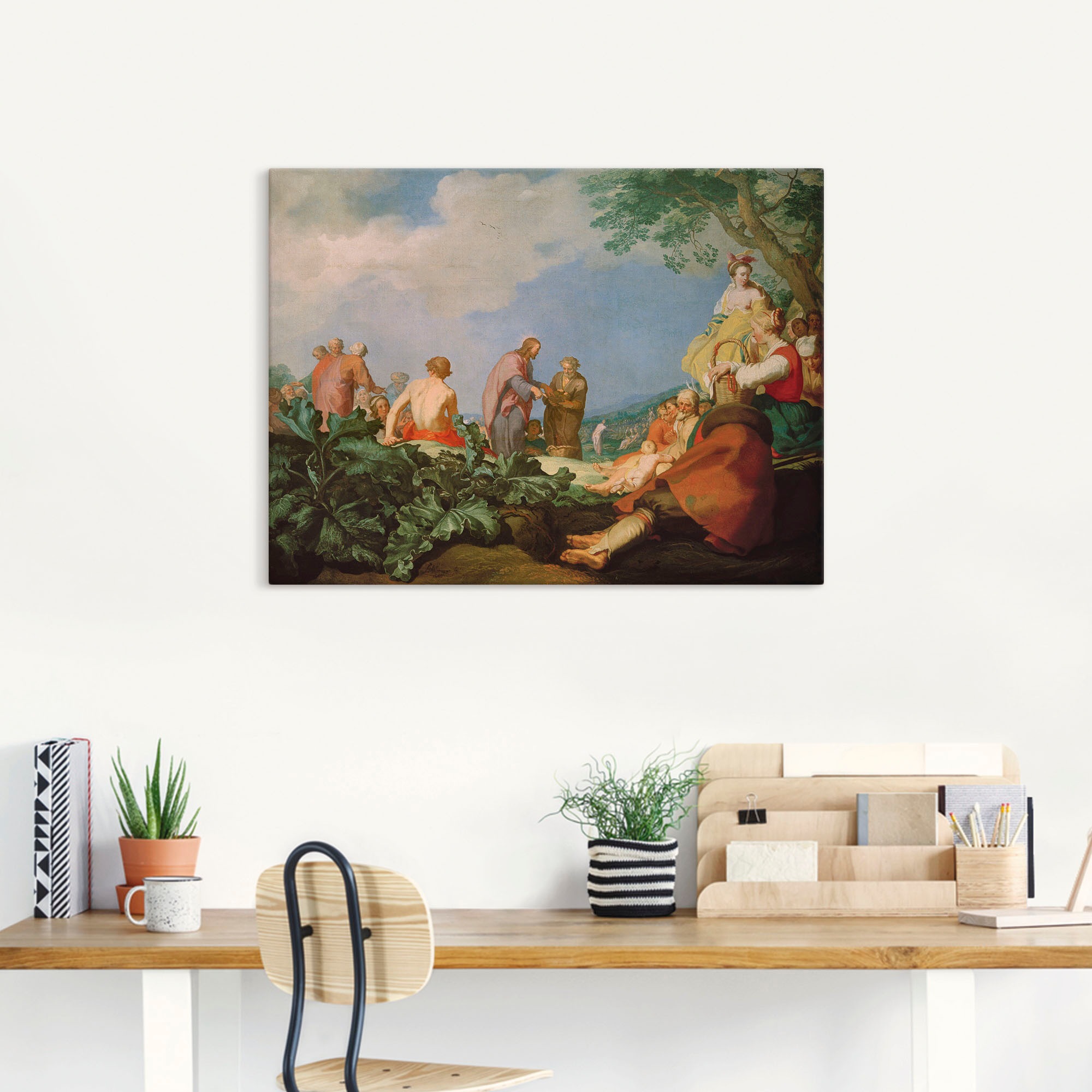 Artland Leinwandbild »Brotvermehrung«, Christliche Bilder, (1 St.), auf Keilrahmen gespannt