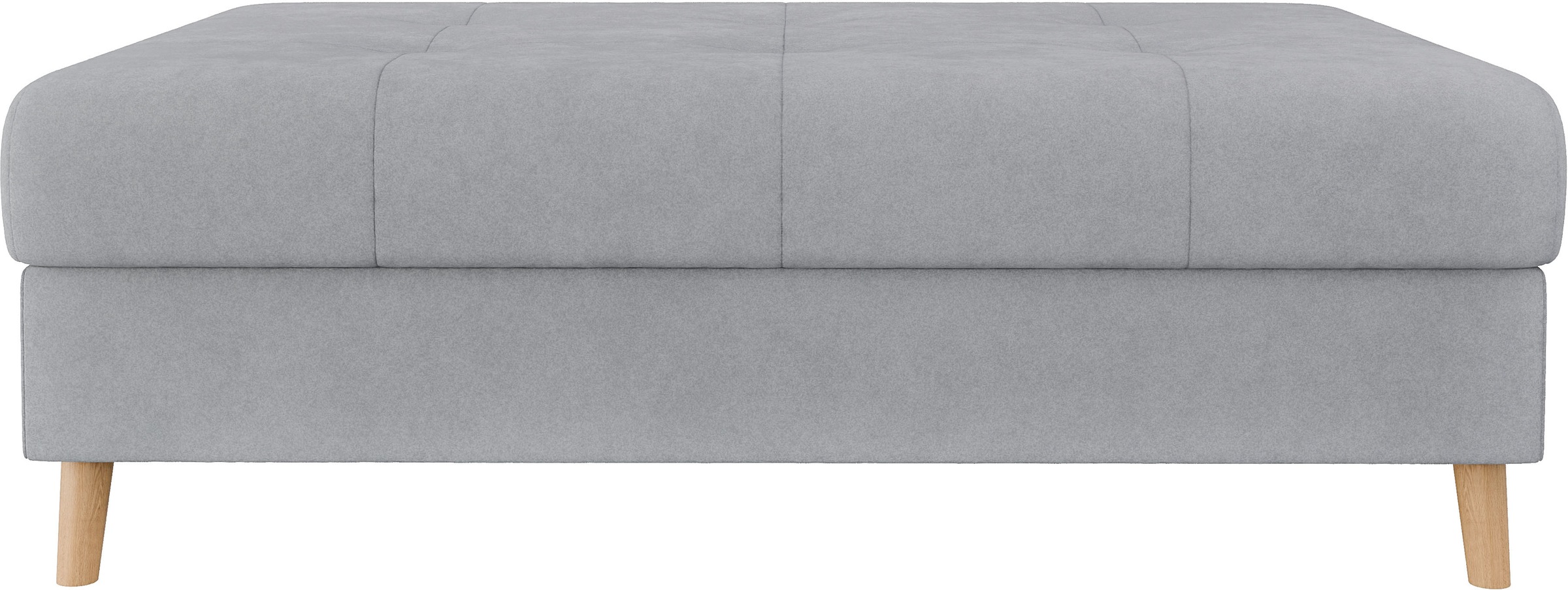 Home affaire Polsterhocker »CHARRE XXL, Steppung im Sitzbereich, Maße: B/T/H: 118/73/40 cm«, passend zur Serie CHARRE, auch in Cord und Bouclé