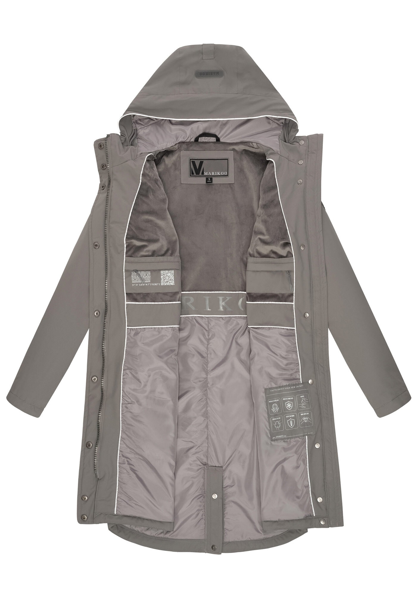 Marikoo Outdoorjacke »Marikoo Megumii Damen Übergangsjacke N017«