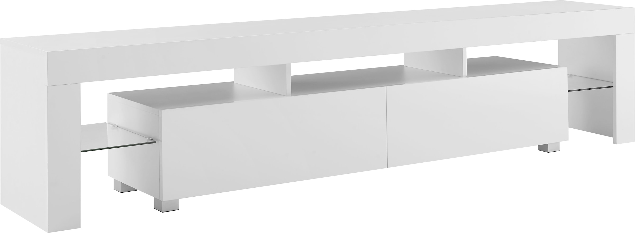 INOSIGN TV-Board »Cassy«, Hochglanz-Fronten, viel Stauraum und Metallschienen, Breite 200 cm