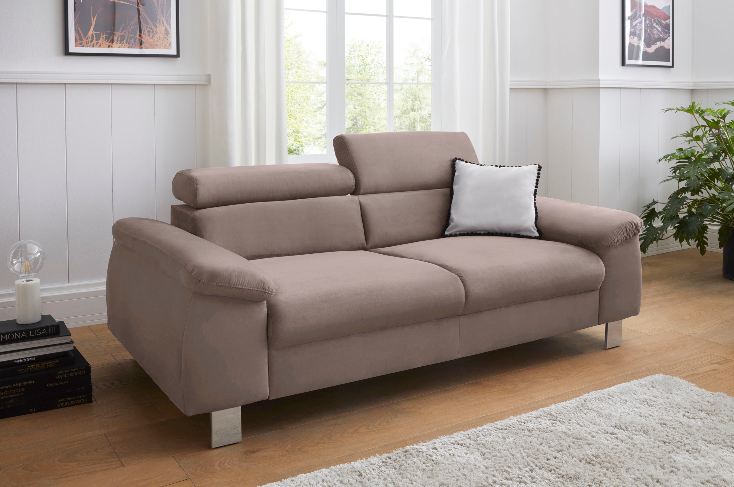 COTTA 3-Sitzer »Komaris, B: 193 cm« mit Kopfteilverstellung