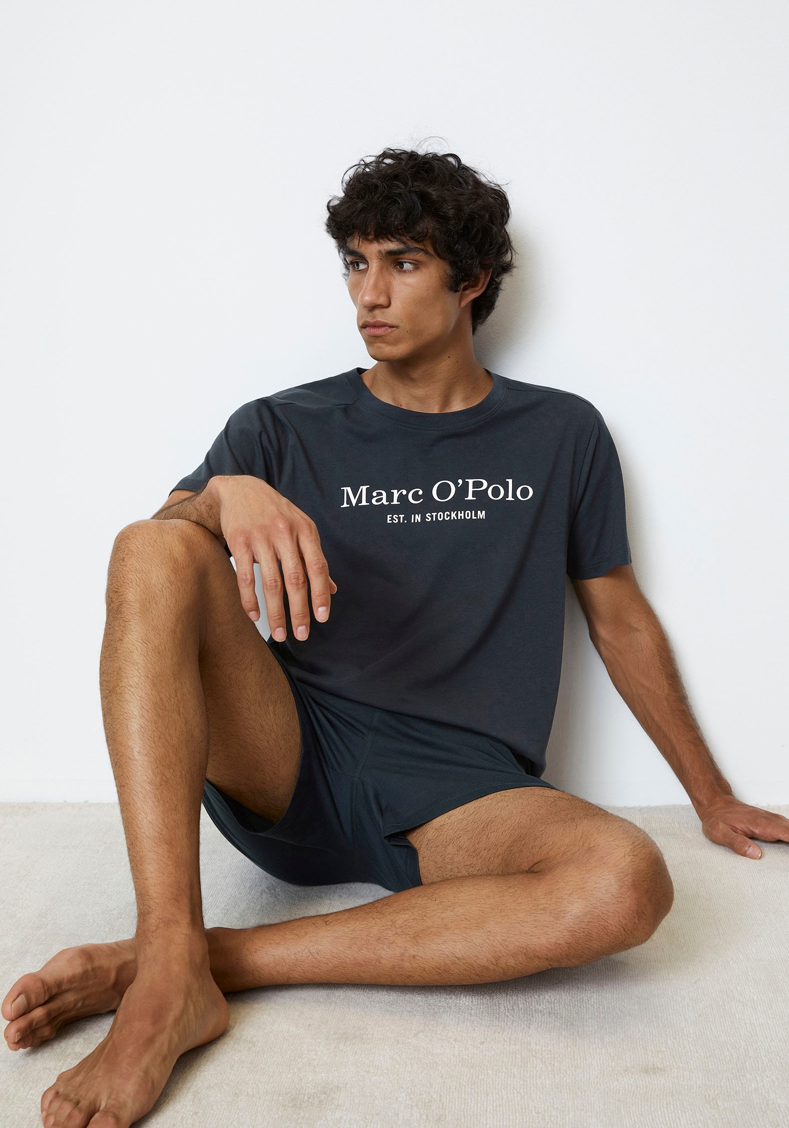 Marc O'Polo T-Shirt »Mix & Match Cotton«, mit Logo-Print vorn