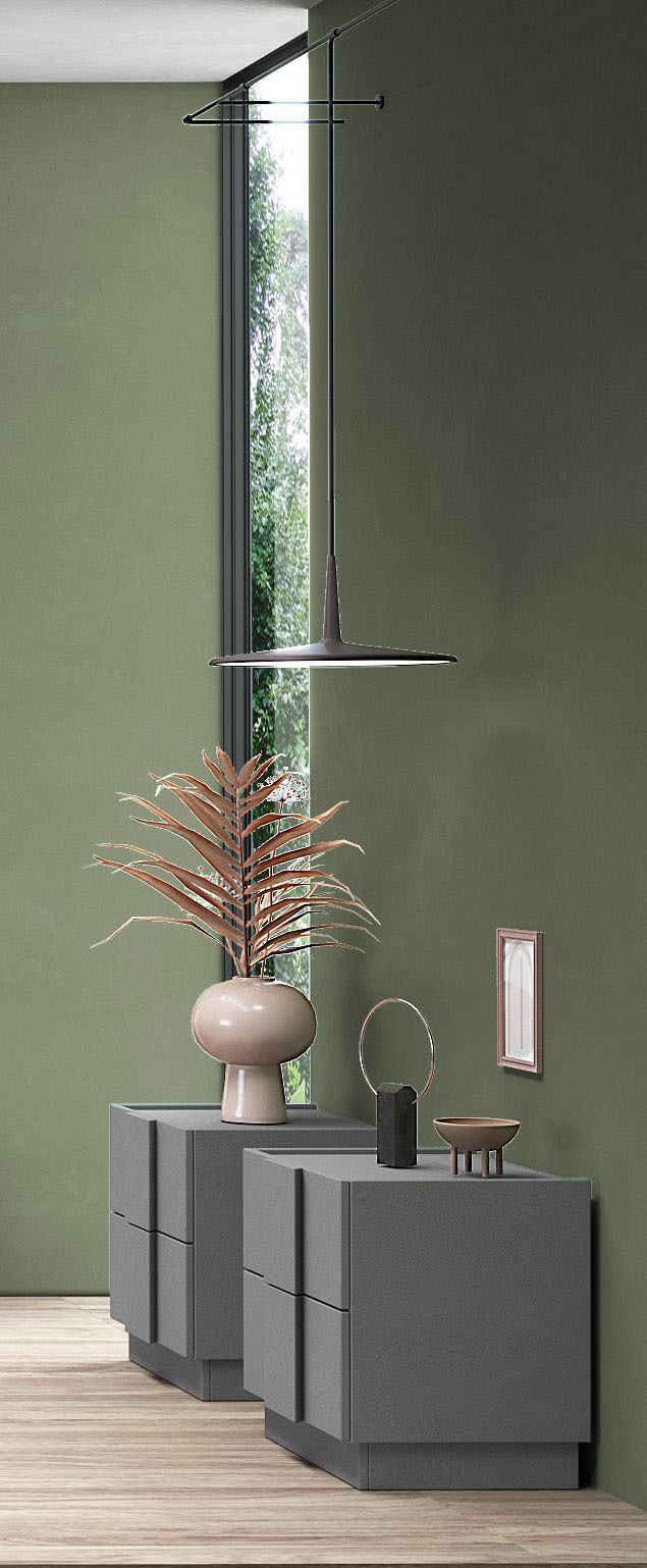 INOSIGN Nachtschrank »Jupiter, Nachtkommode (2-St), Nachttisch, Nachtkonsole, 2 Schubladen« Spar-Set, 2 Stk. tlg.