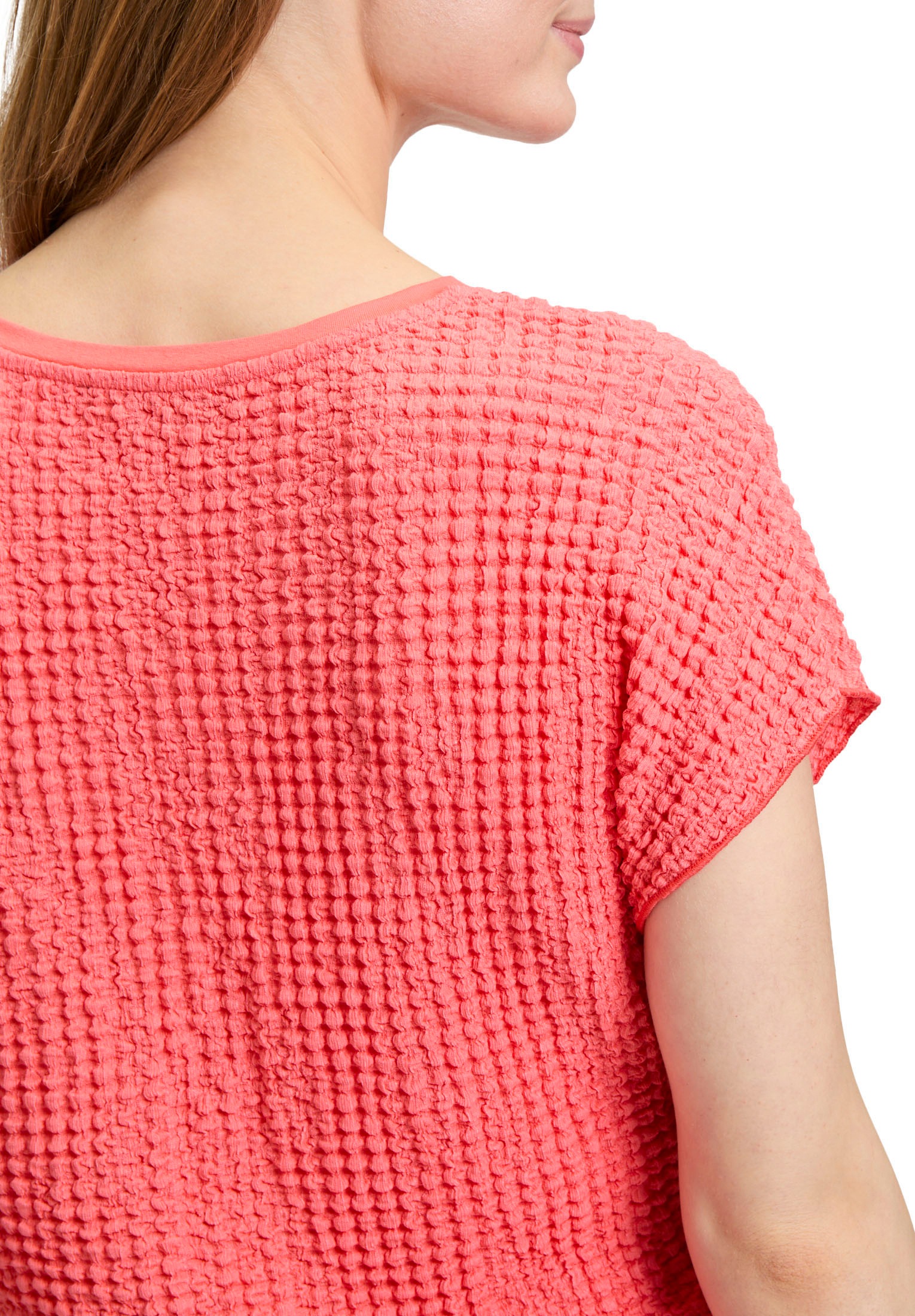 Betty Barclay Kurzarmshirt »Strukturshirt mit U-Boot-Ausschnitt«