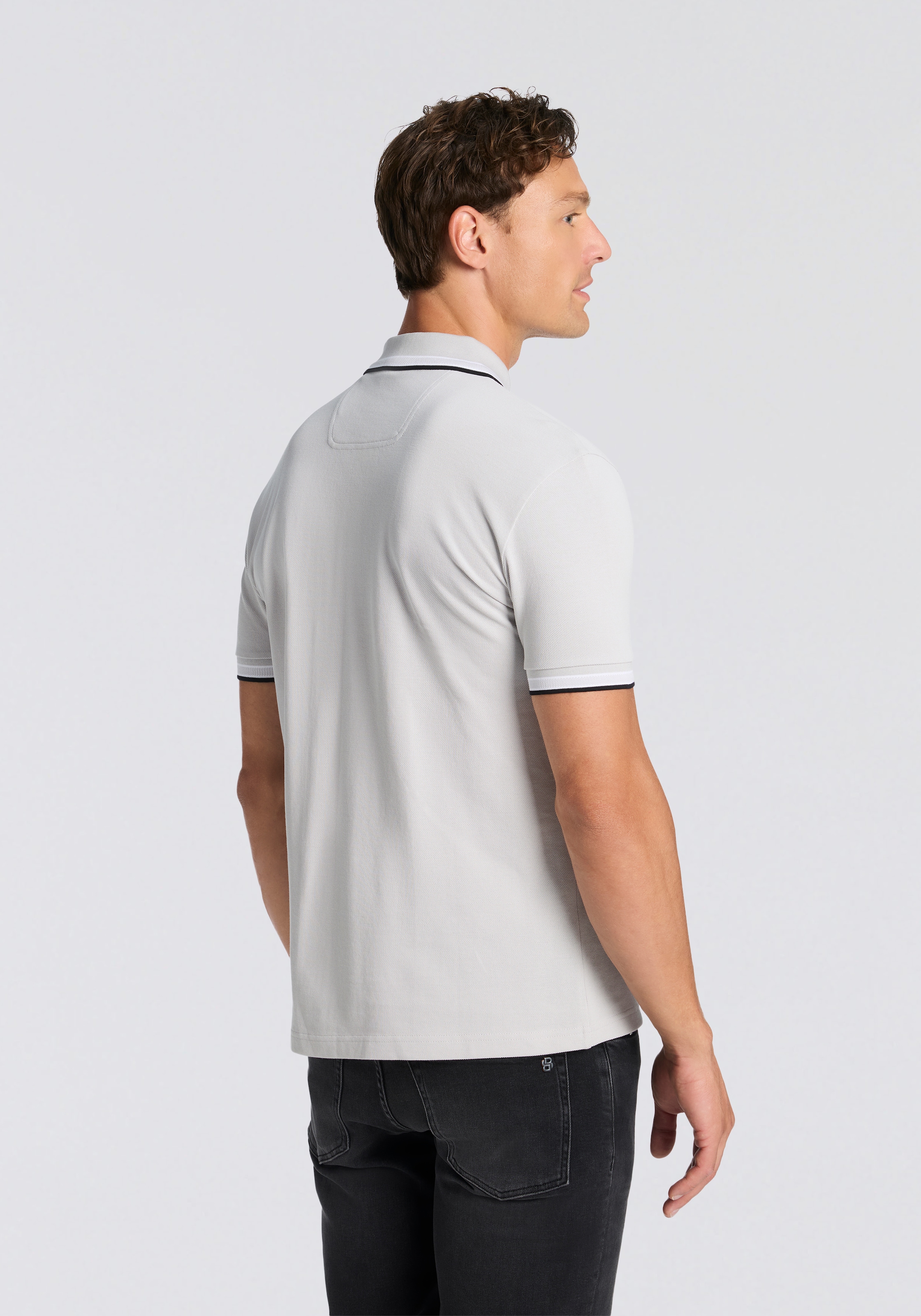 BOSS GREEN Poloshirt »Paddy« atmungsaktive Piqué-Webstruktur, Flachstrickkragen, gerader Schnitt