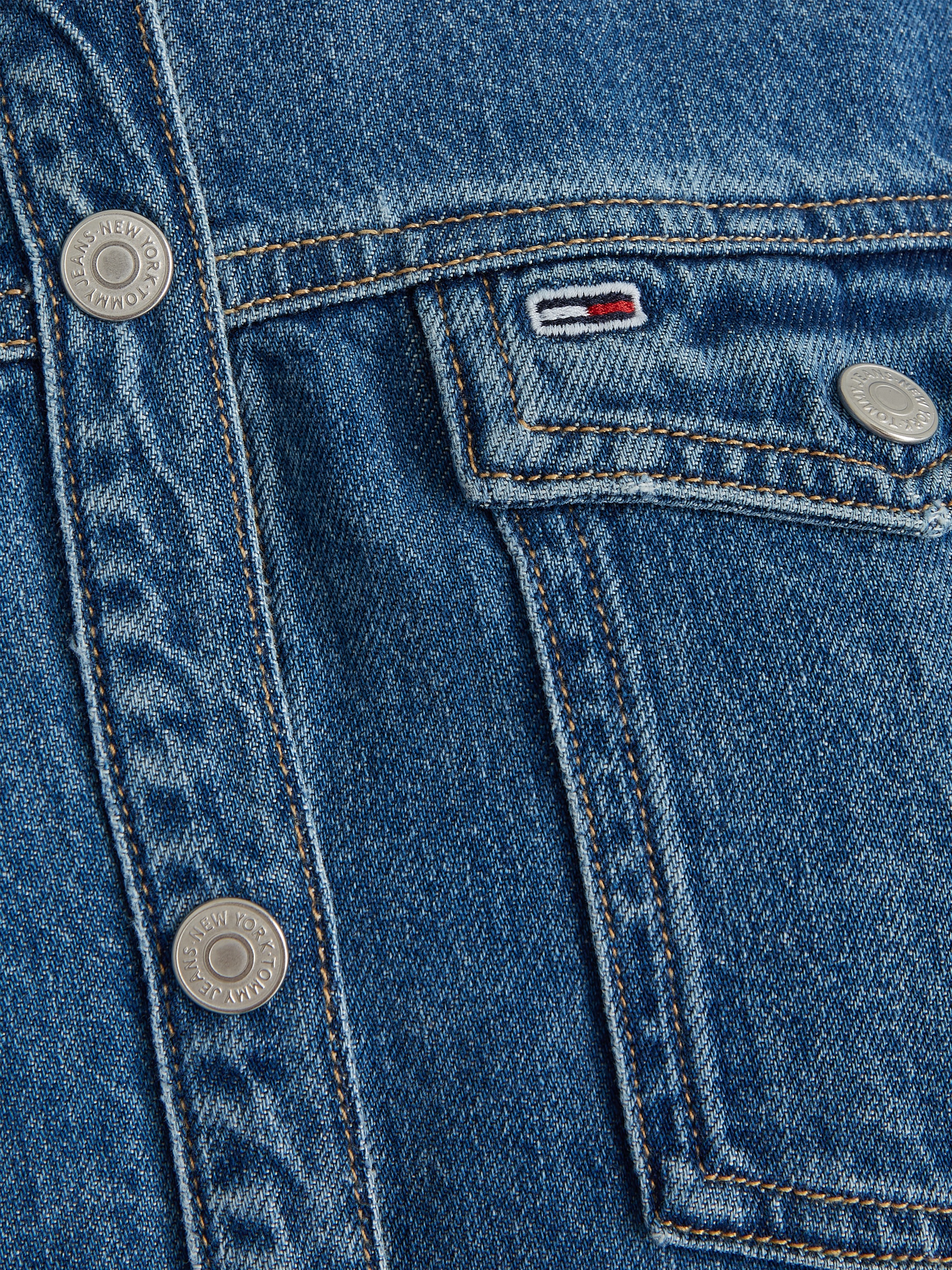Tommy Jeans Jeanskleid »ALINE LS DRESS AH5032 EXT«, mit Logostickerei