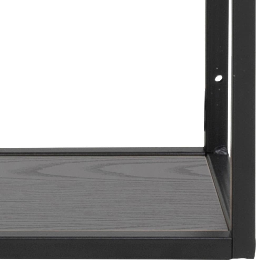 ACTONA GROUP Wandregal, Metallgestell im Industrie-Look, 3 Einlegeböden, asymmetrische Details