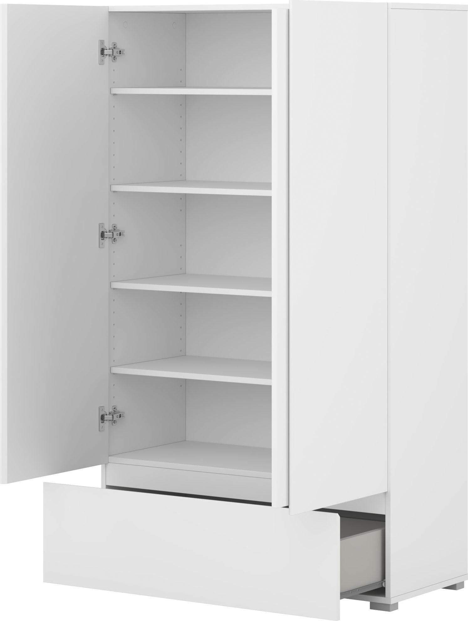 OTTO home Mehrzweckschrank »Metric,Breite 89 cm, Highboard, Universalschrank, Garderobe« Waescheschrank mit viel Stauraum, Einlegeböden verstellbar