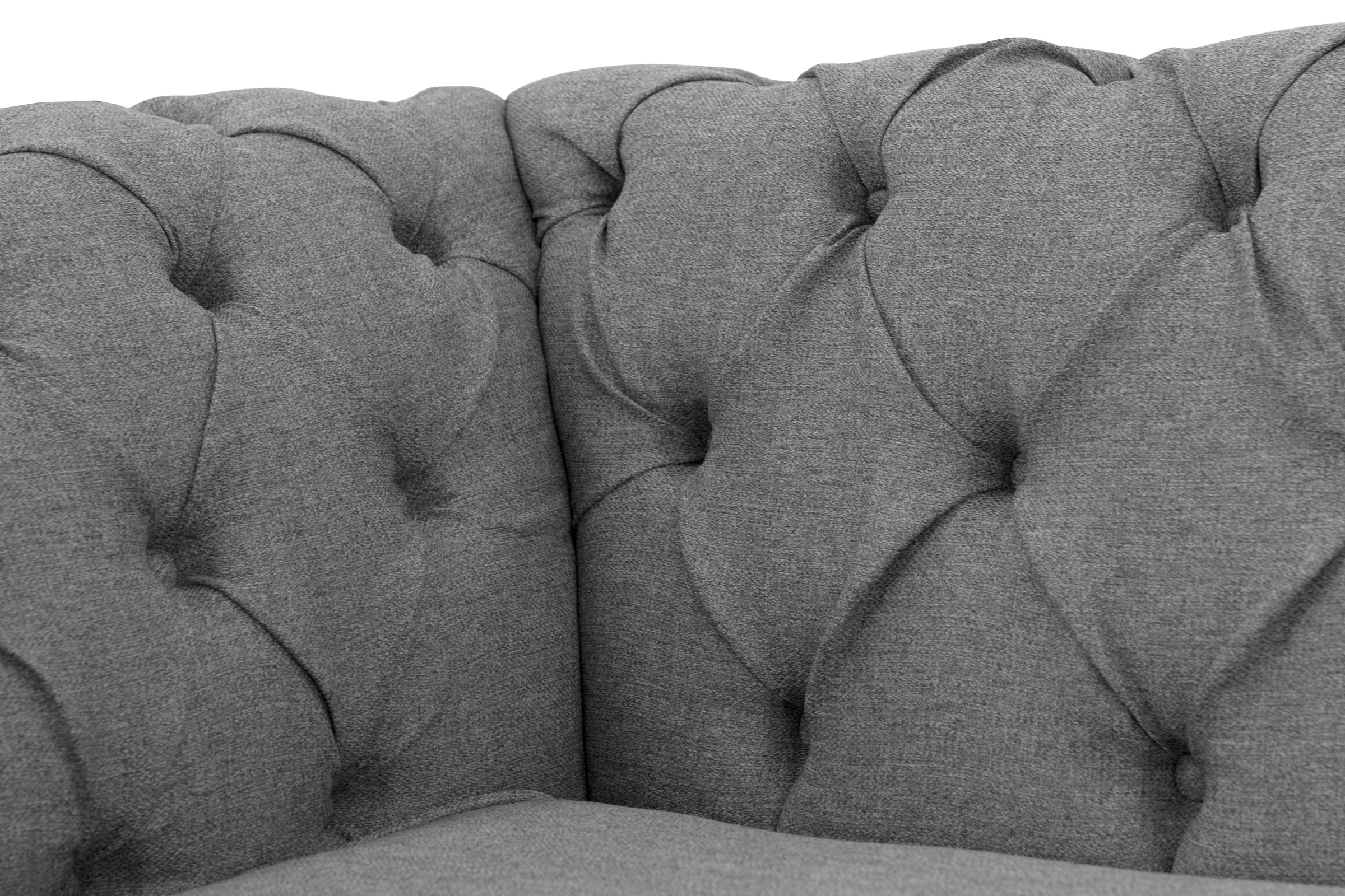 Home affaire Sessel »Newport modernes Chesterfield«, mit Knopfheftung im Rücken, Keder und feinen Armlehnen