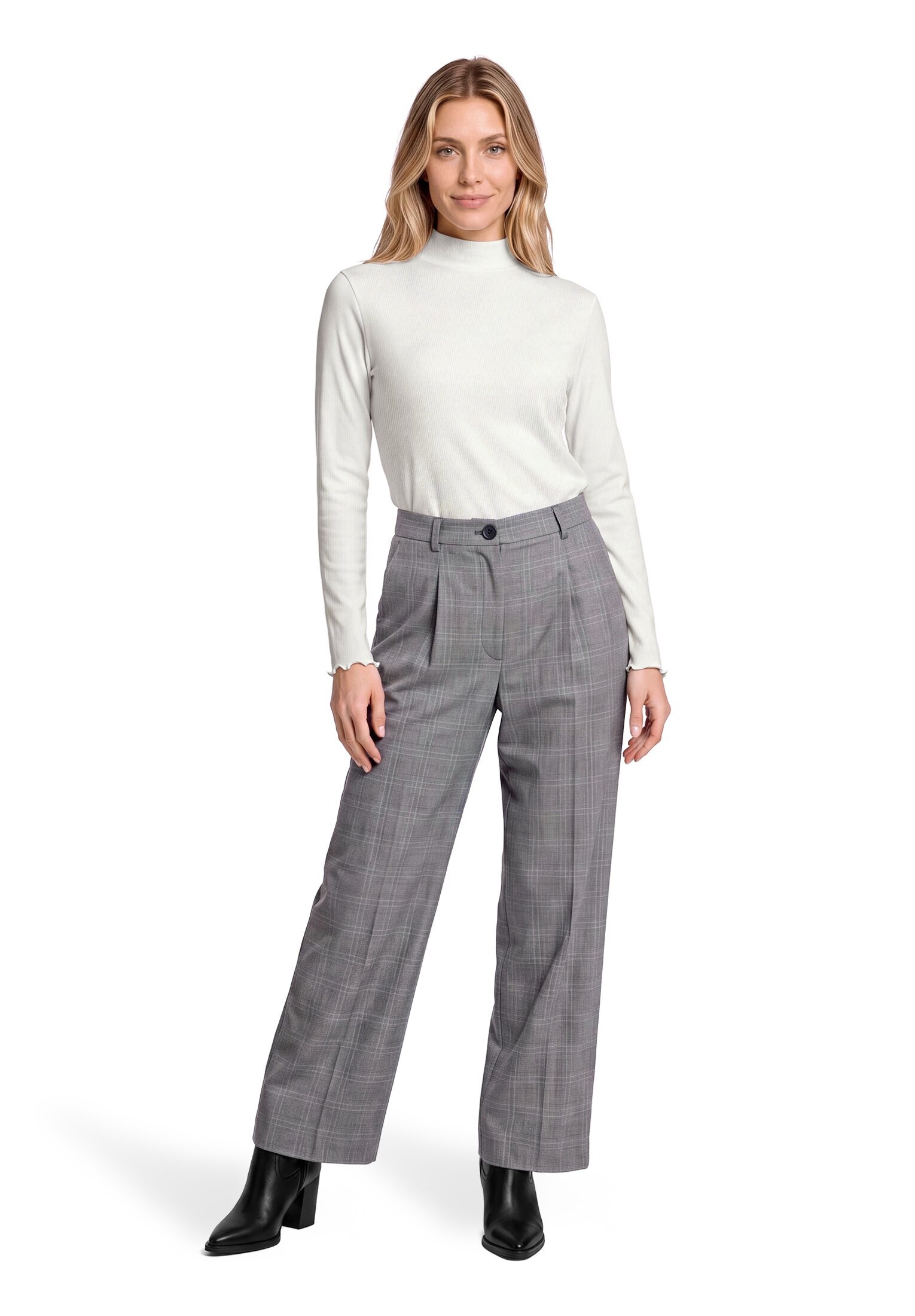 Betty&Co Langarmshirt »Langarm-Shirt mit Rippenstruktur«