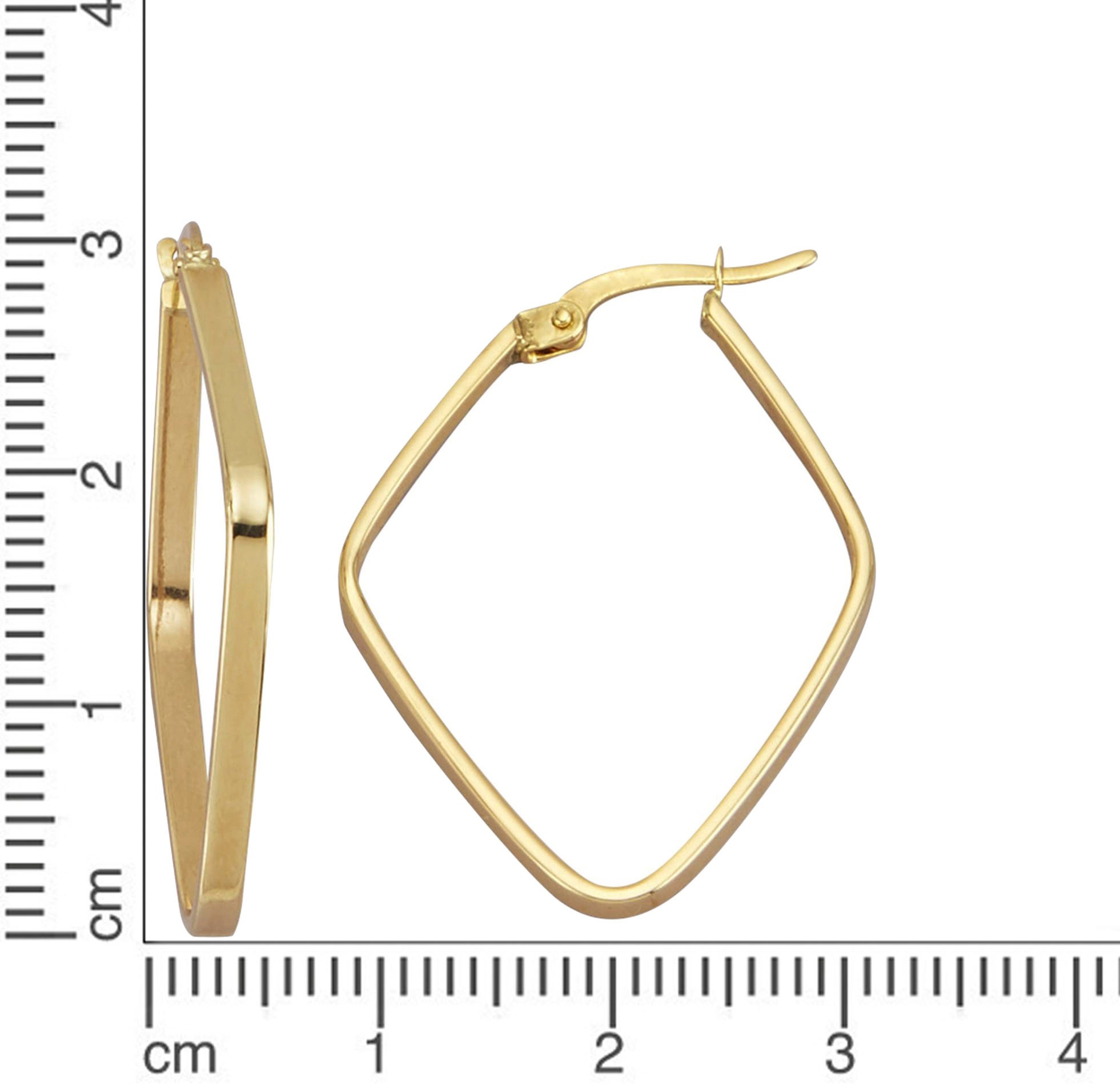 Firetti Paar Creolen »Schmuck Geschenk Gold 375 Ohrschmuck Ohrringe«