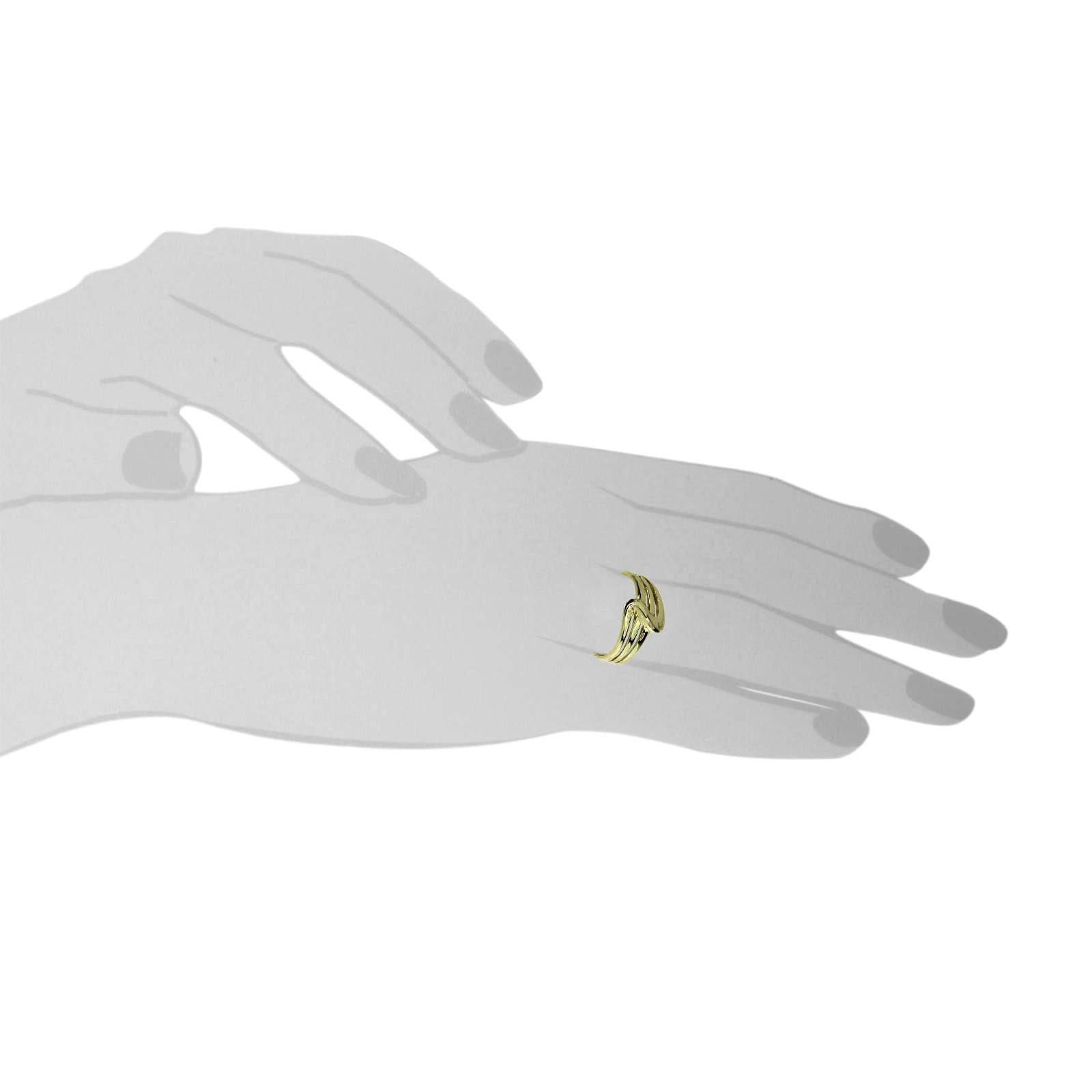 OSTSEE-SCHMUCK Fingerring »- Ursine - Gold 333/000 - ohne Stein«