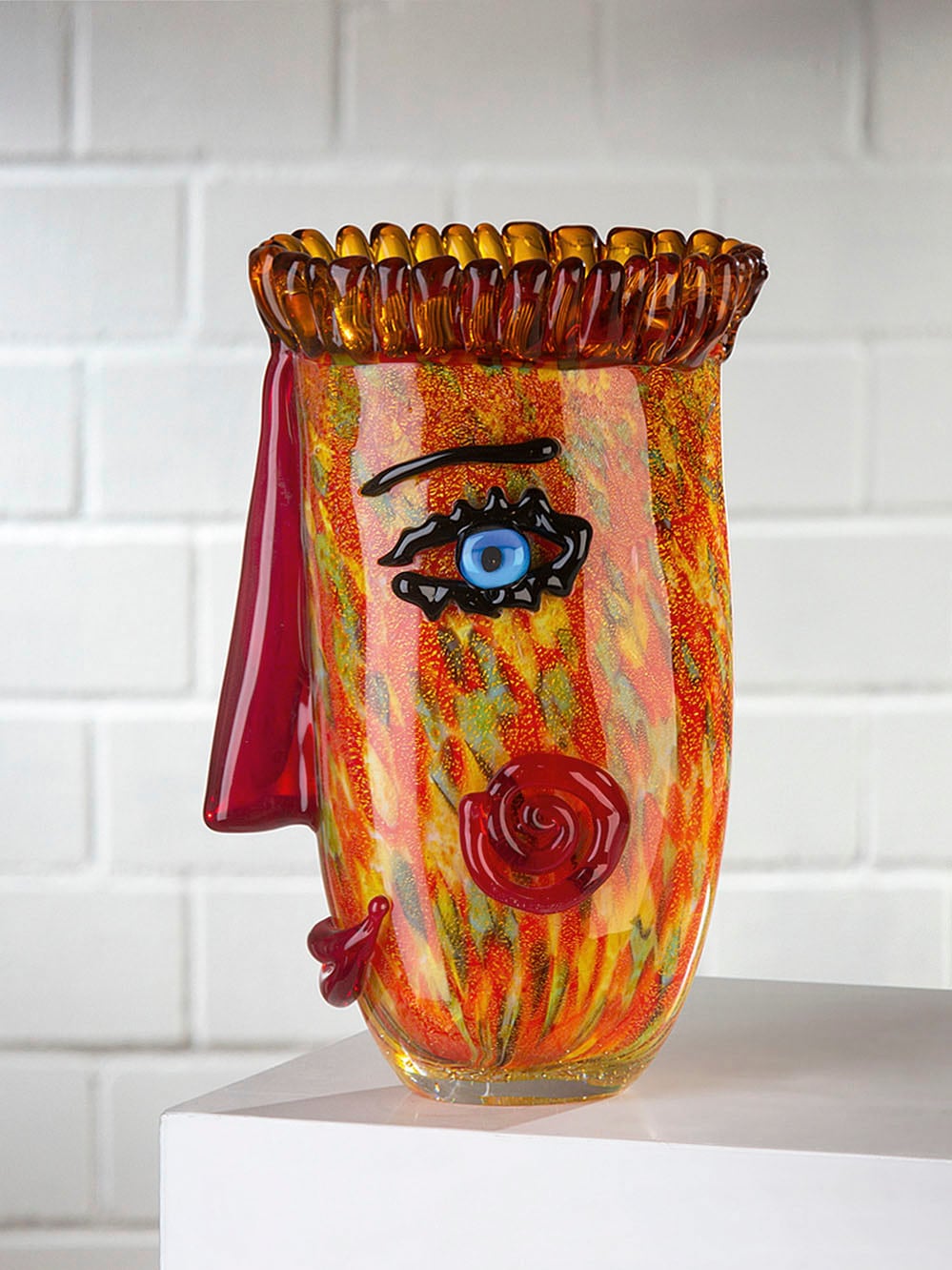 Casablanca by Gilde Tischvase »Punky«, (1 St.), dekorative Vase aus Glas,  Blumenvase bequem kaufen