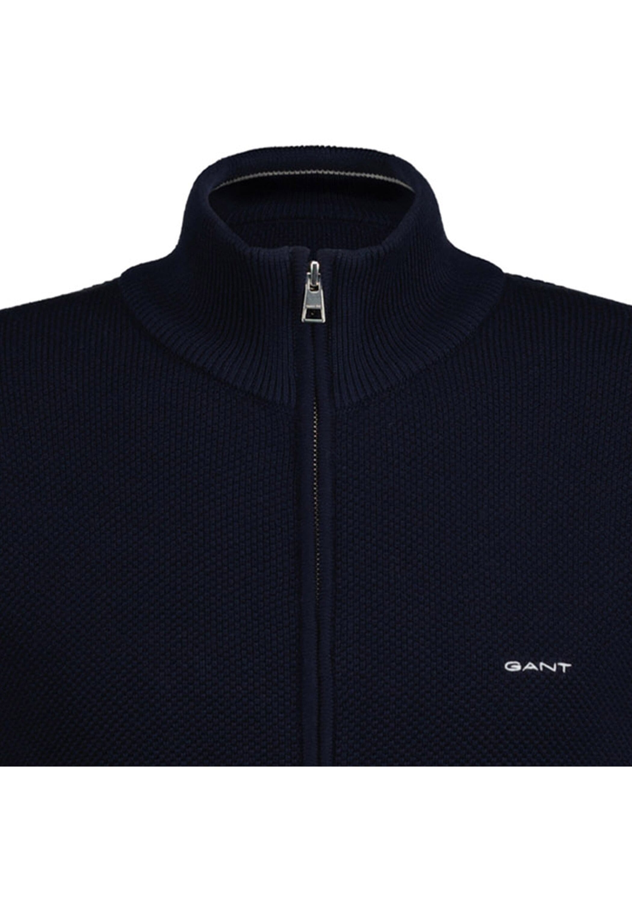 Gant Sweatshirt »Strickjacke COTTON PIQUE HALF ZIP CARDIGAN«